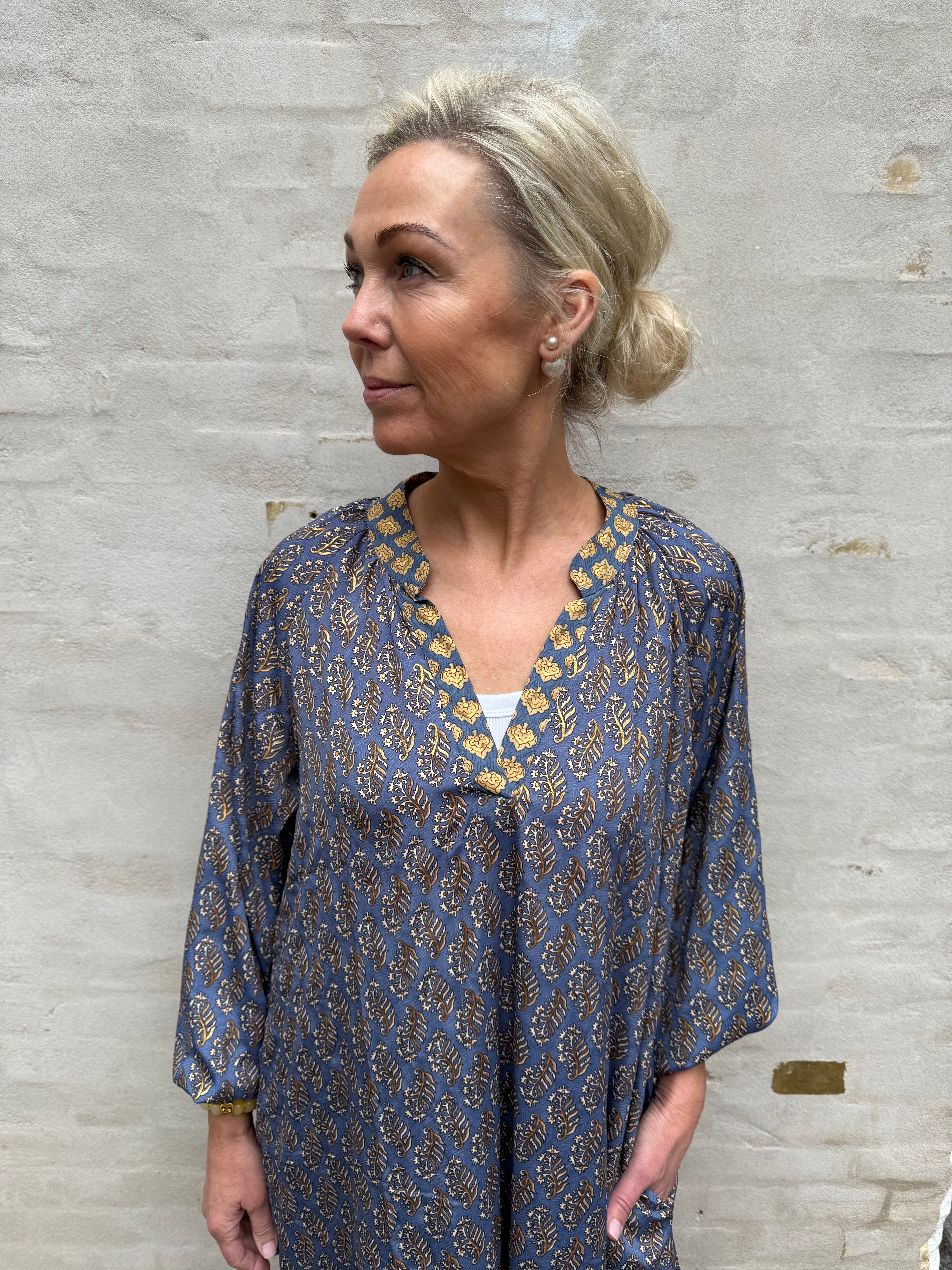 LUNA Nelly dress - Blue Mist Multi