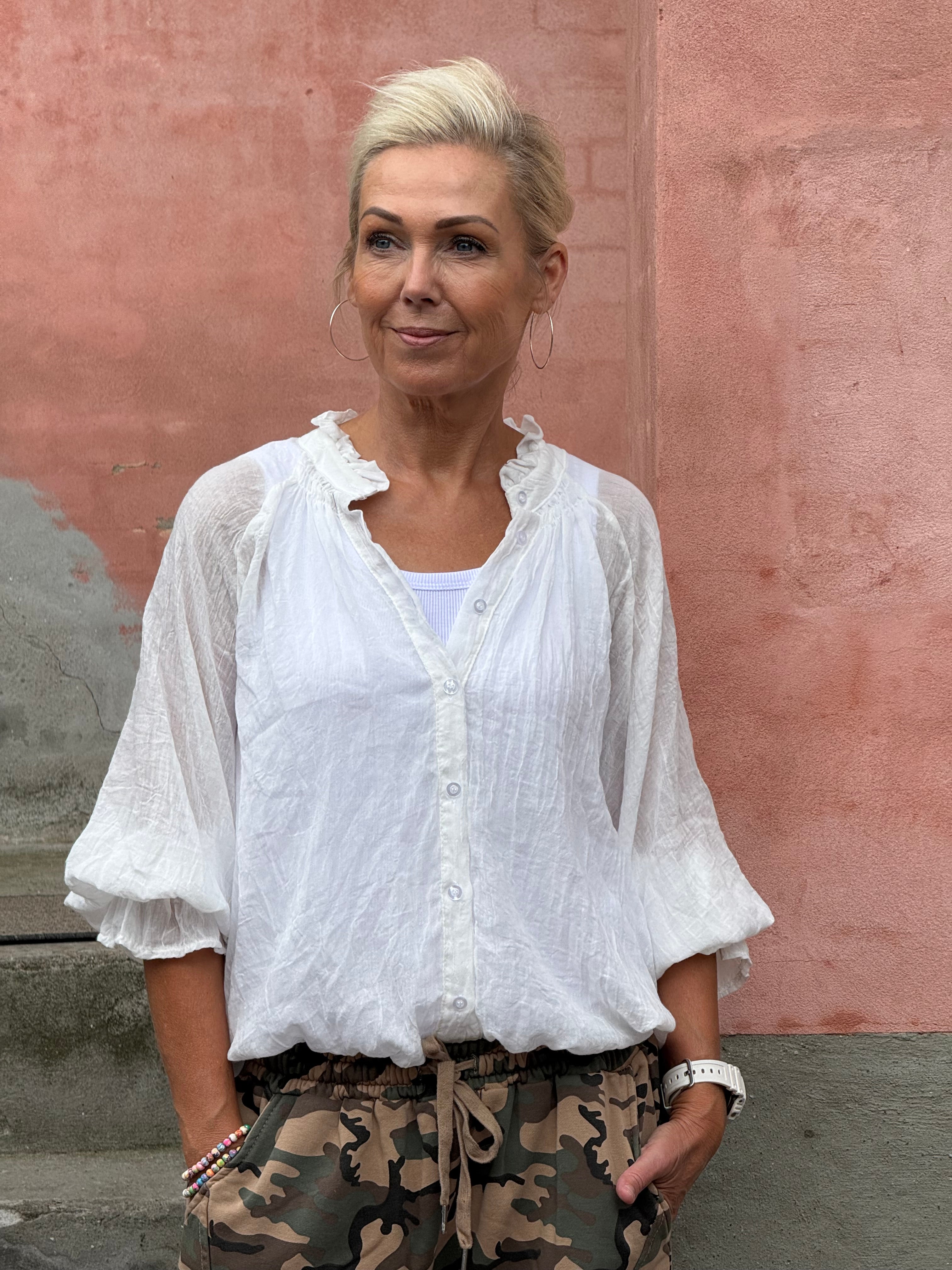 Tulle Shirt - White