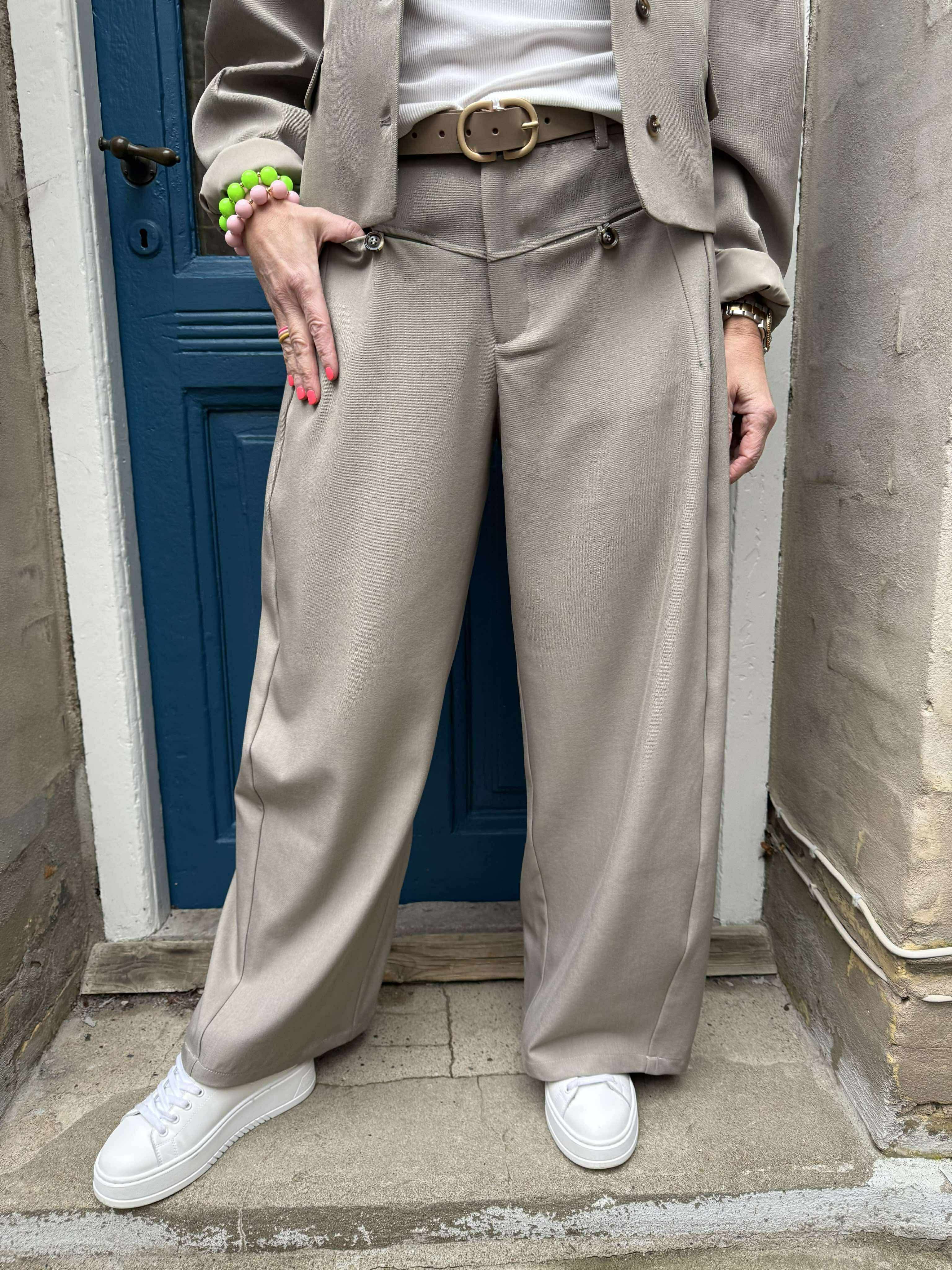 Massie Structure Pants - Warm Grey