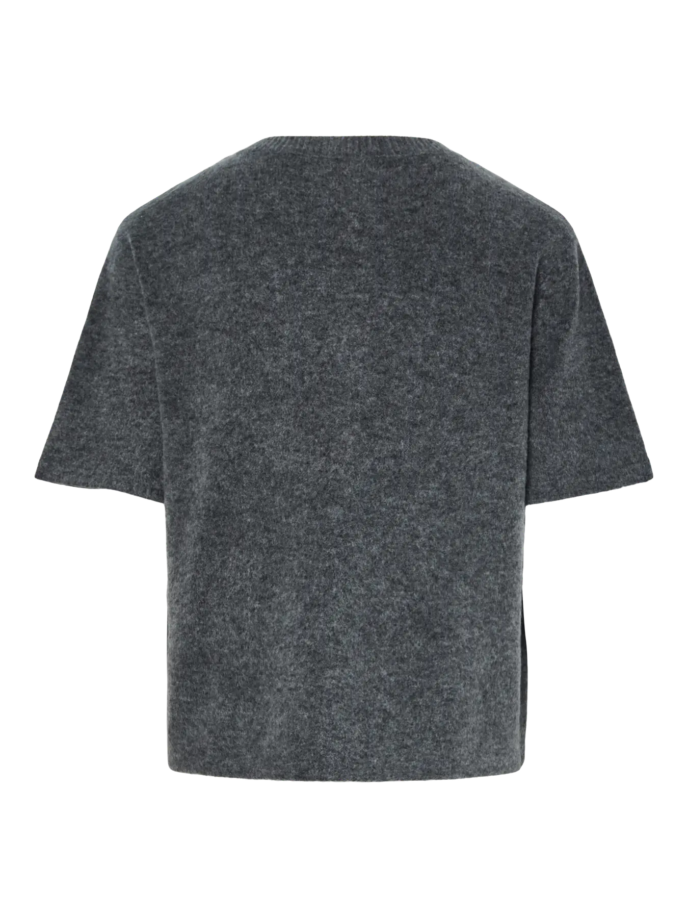 JIKO SS O-NECK KNIT CARDIGAN - Medium Grey Melange