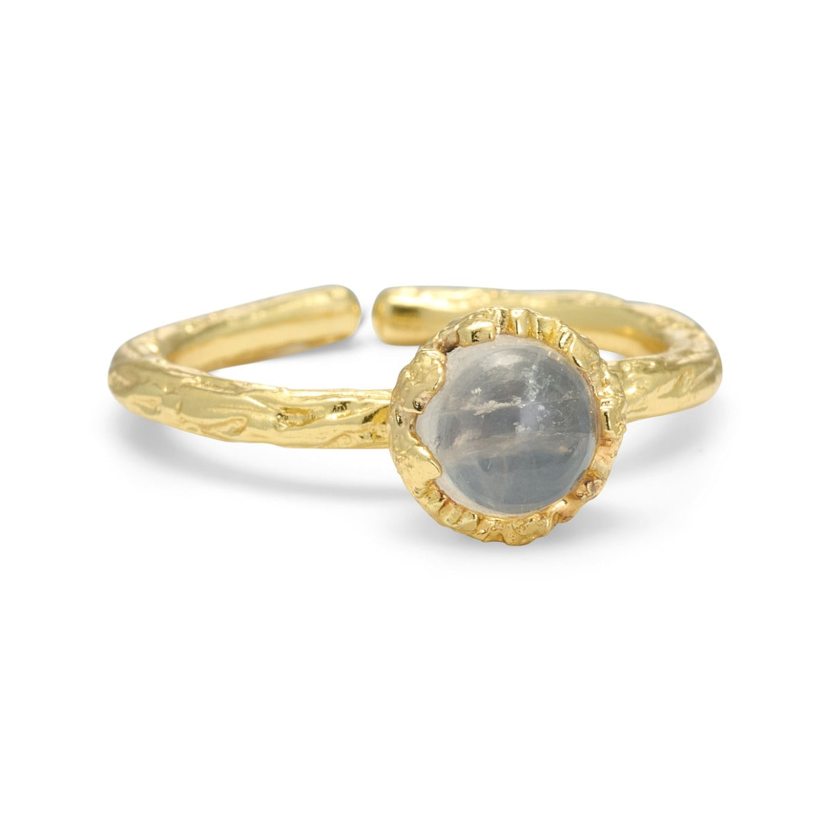 Pure by nat small ring with nature stone