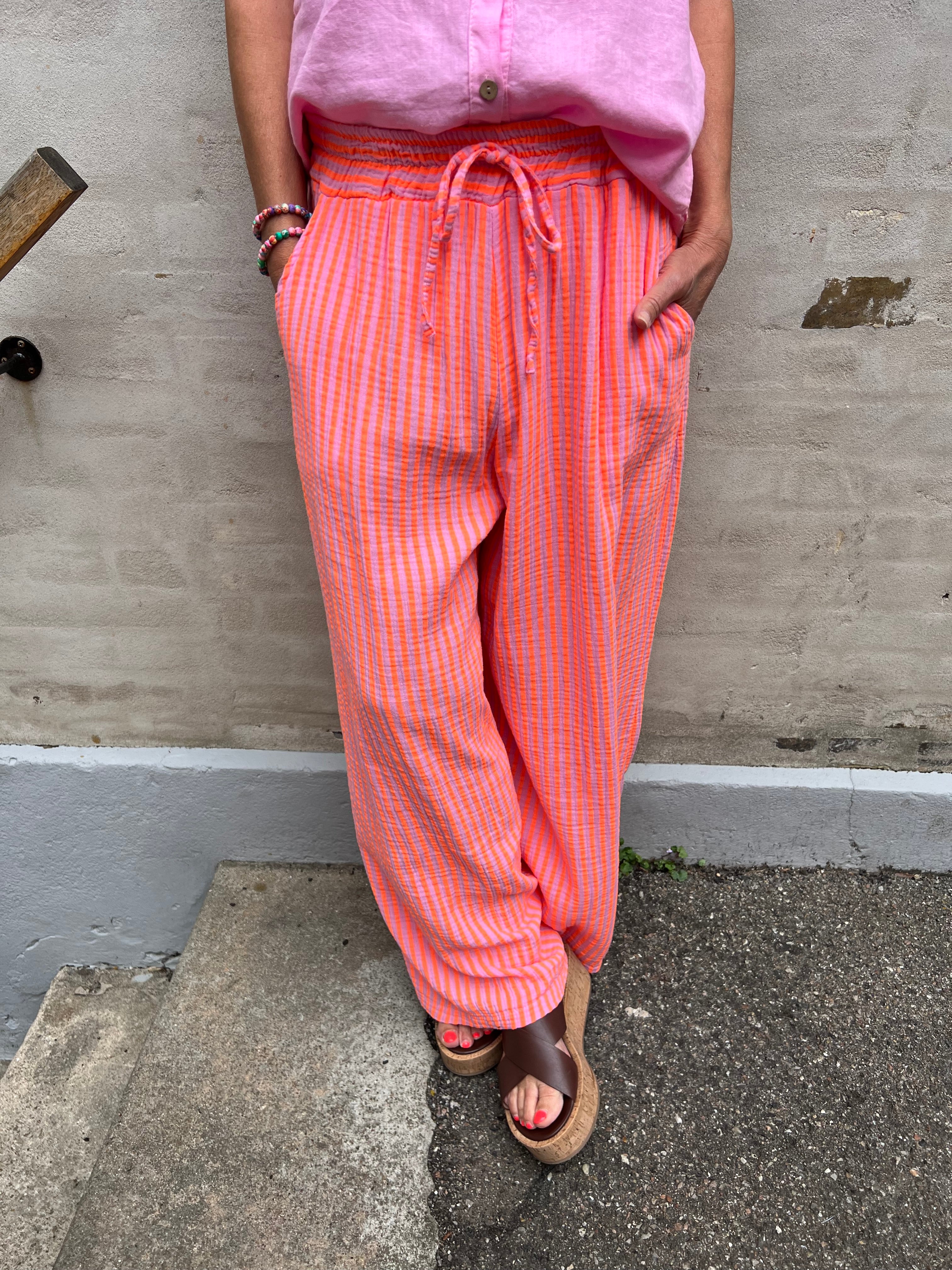 Diddy pant strib orange