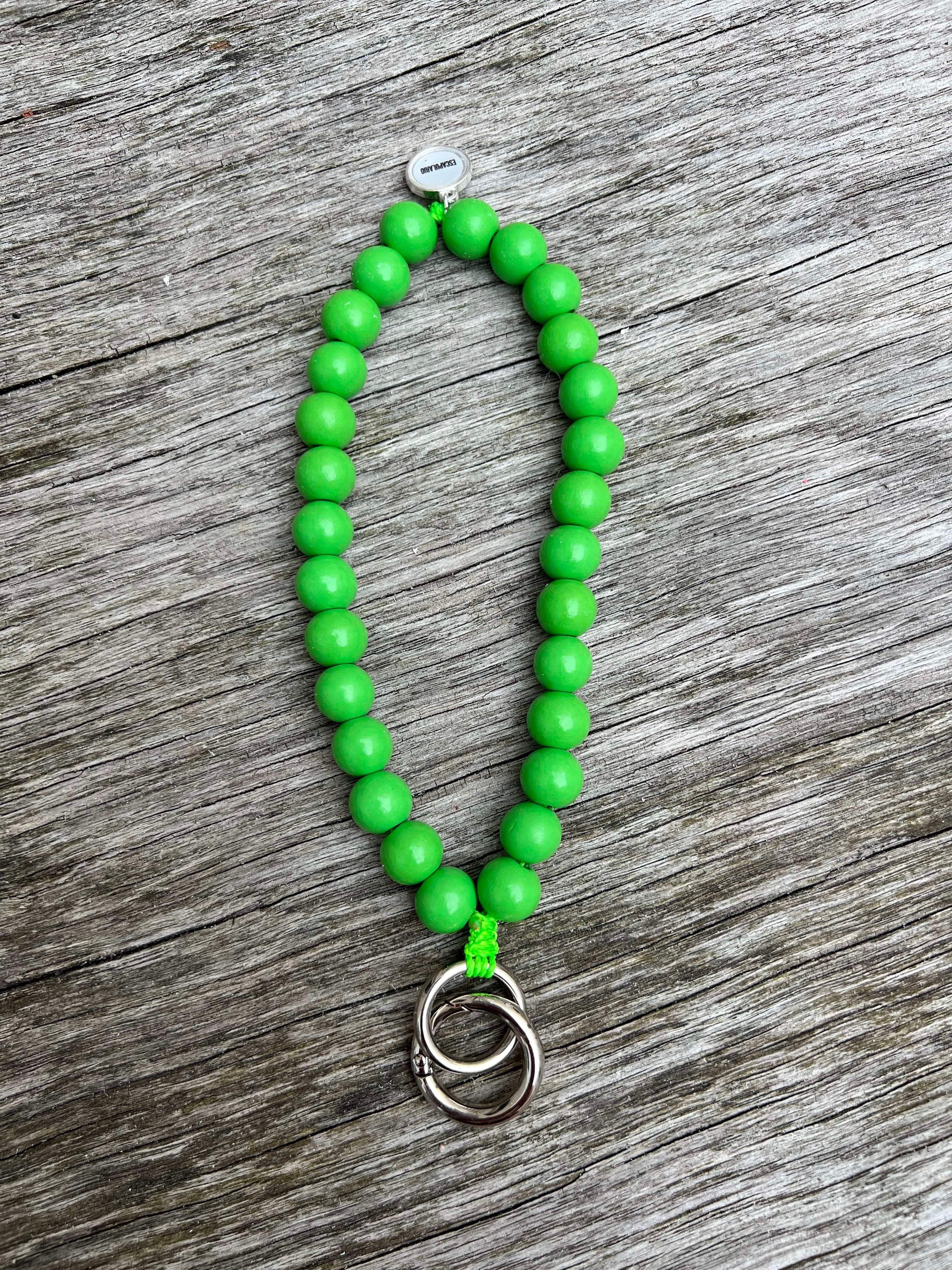 Timber keyring green