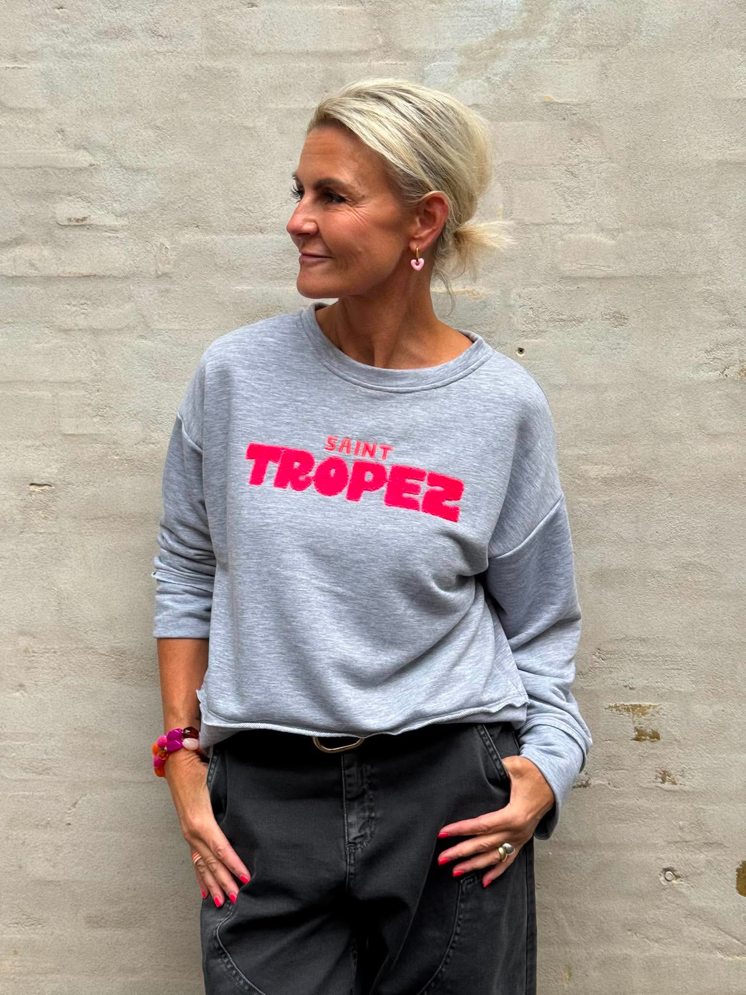 Saint Tropez Sweat - Grey/Pink