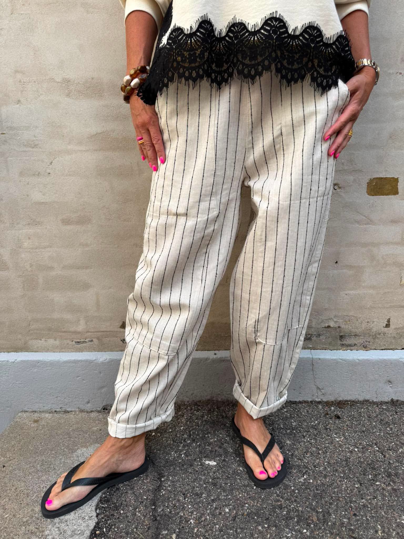 MILANO barrel pant - Kit Stripe
