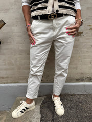 Brita Cropped Pants - Spring Gardenia