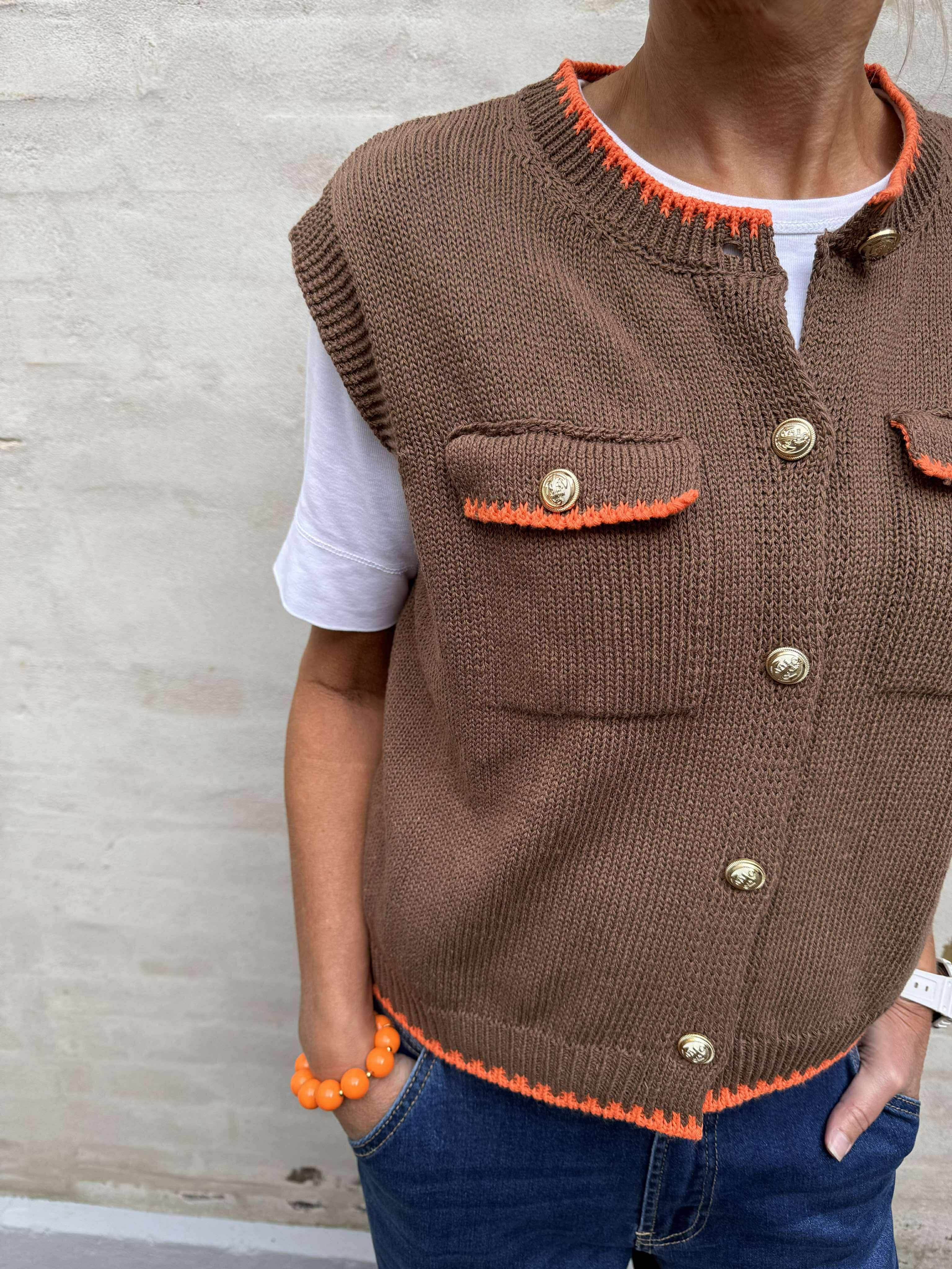 Giletta Vest - Brown