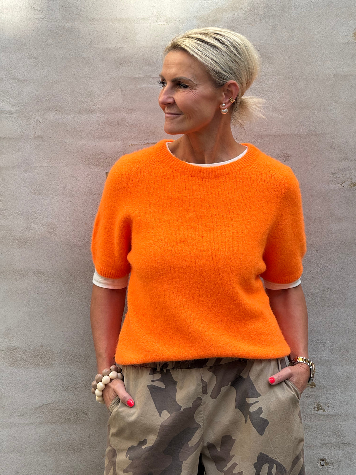 Lavinia Knit - Orange Flou