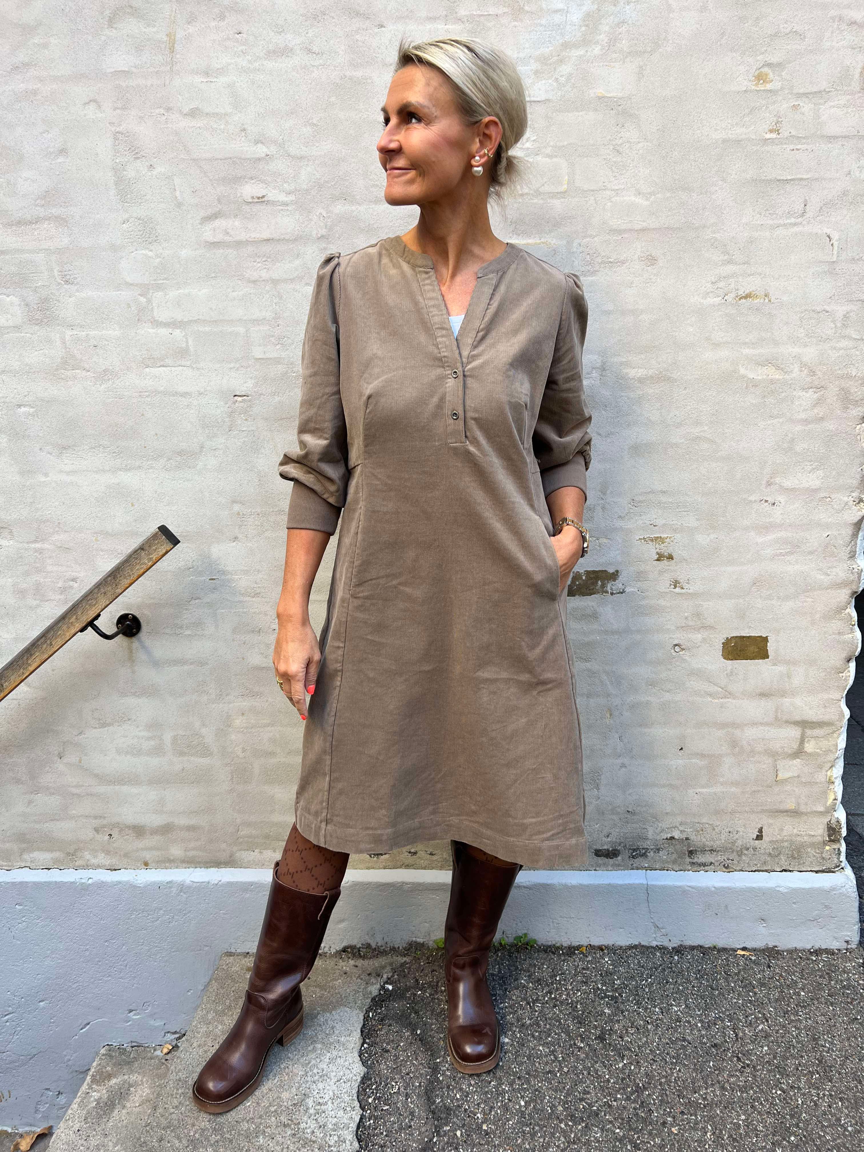 Rhaena Dress - Timber Wolf