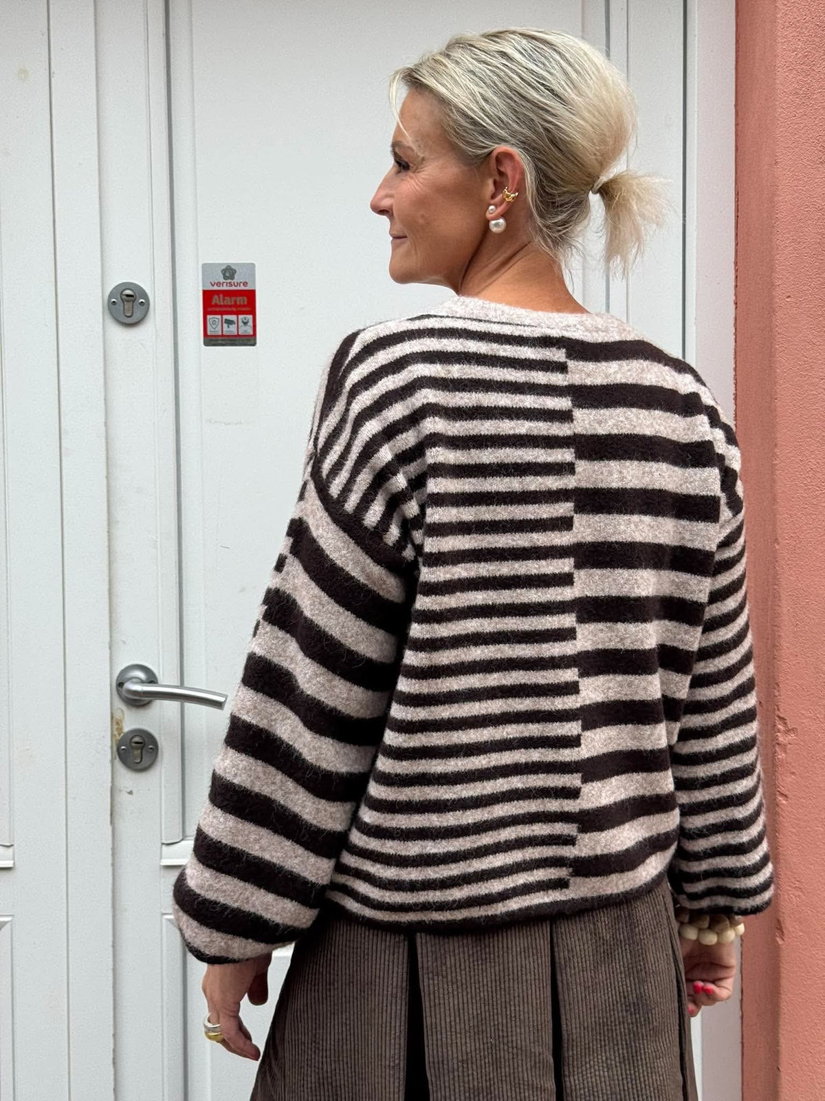 Asy Striped Knit - Beige/Brown