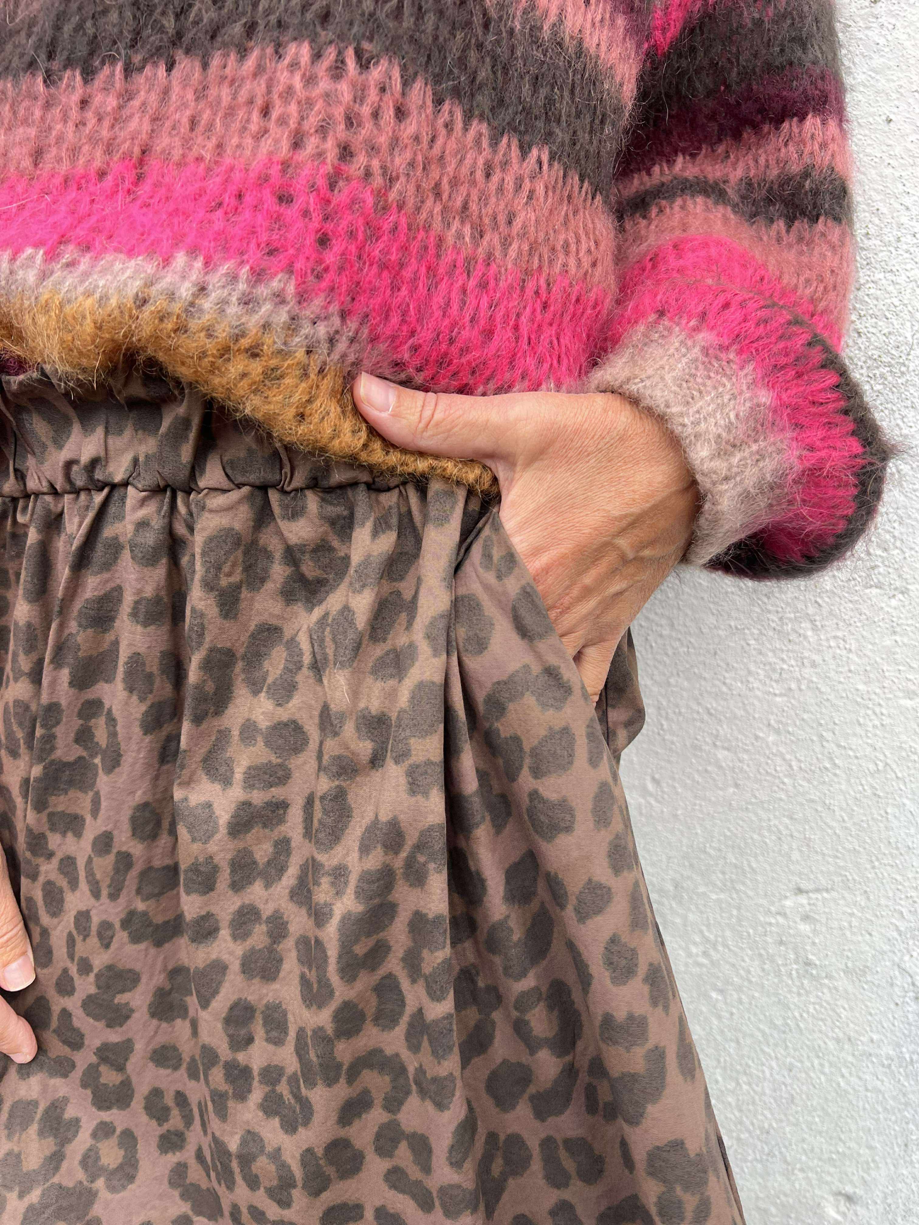 ABBIE Skirt - Mocca Leo