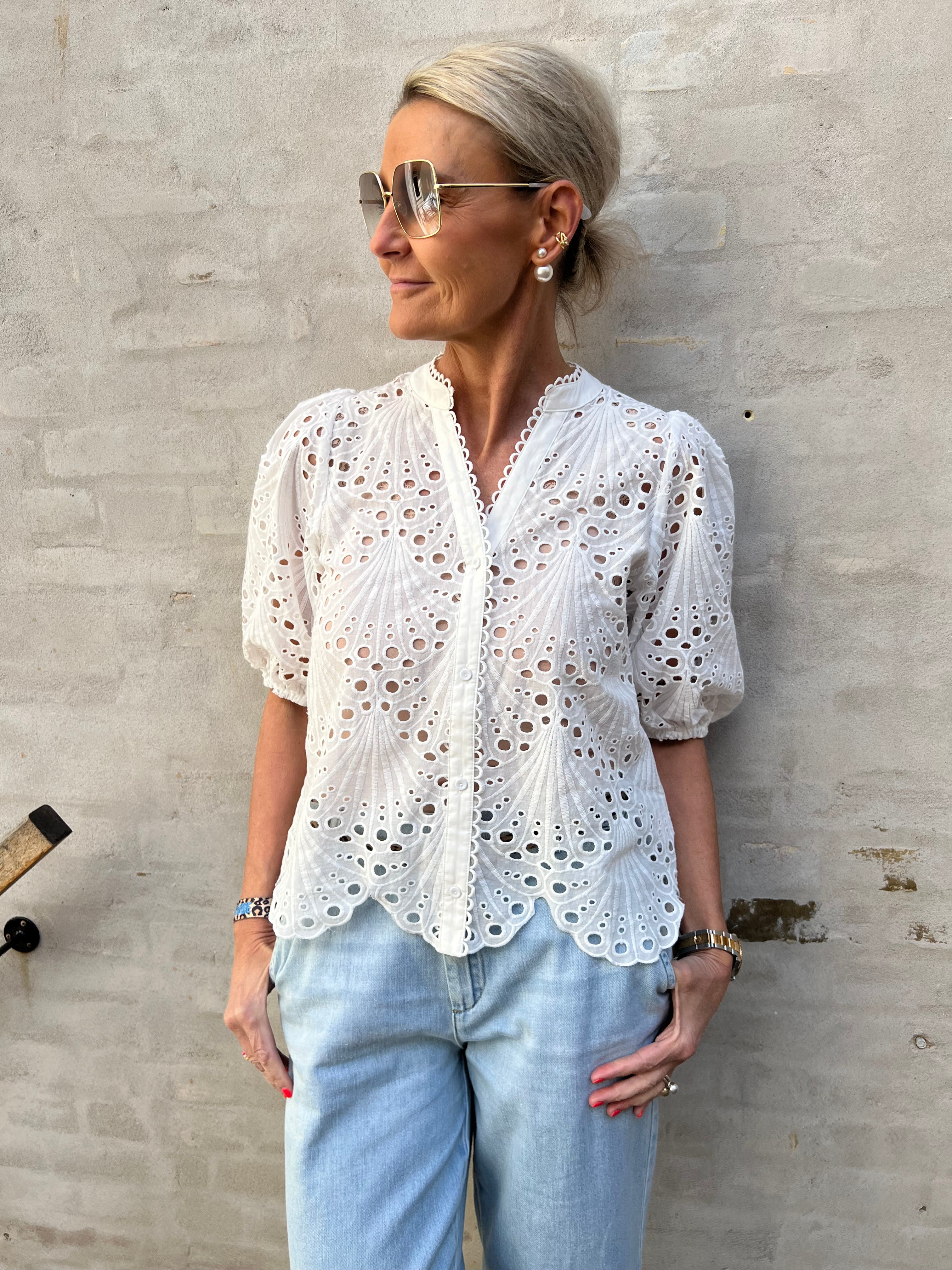 Naya Anglaise Shirt White