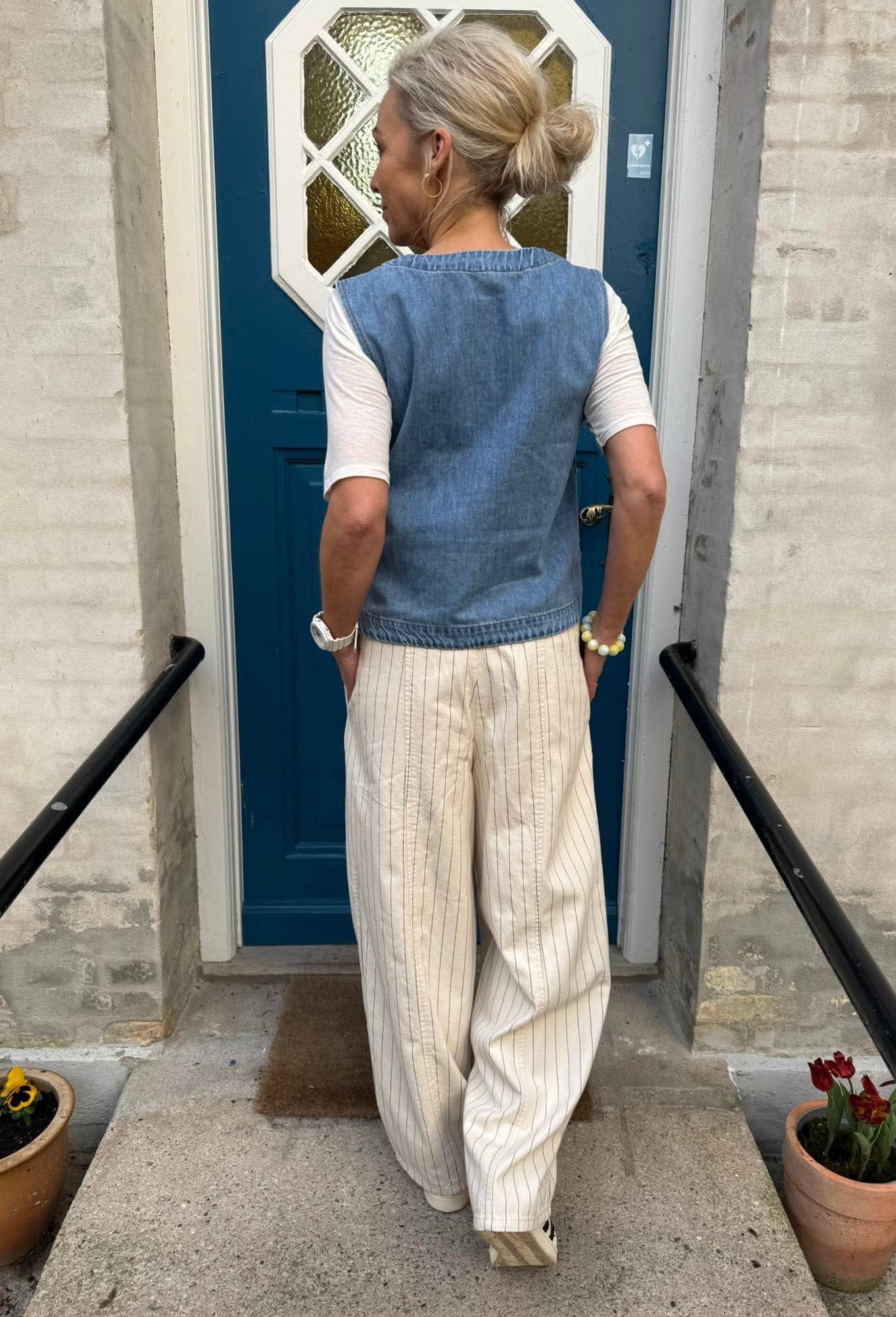 CALLY DENIM PANT - Birch/Black