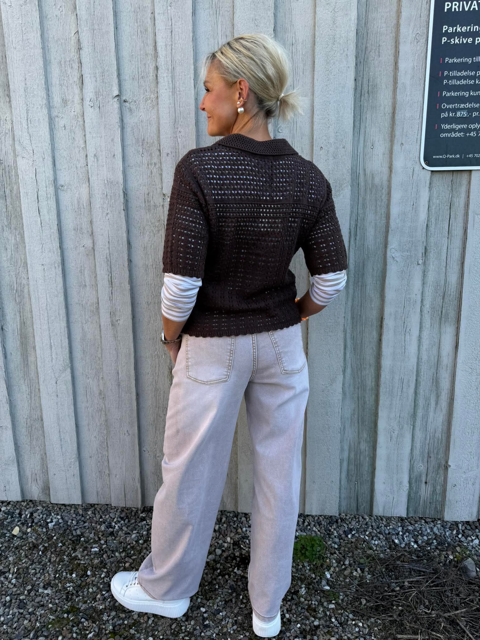 ROBIN 2/4 COLLAR CARDIGAN -  Bracken