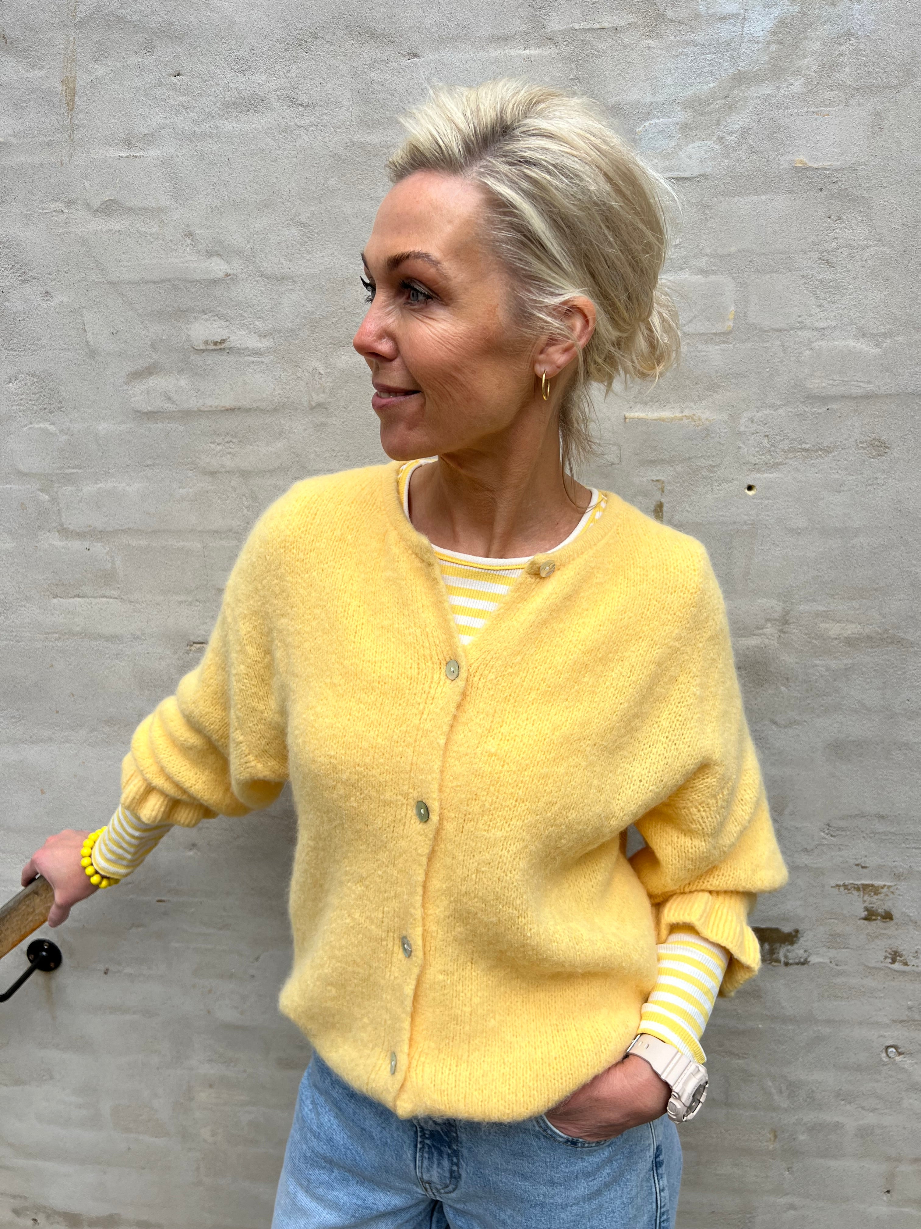 Juliana knit cardigan yellow