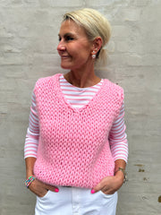 Rudi Knit Vest - Baby Pink