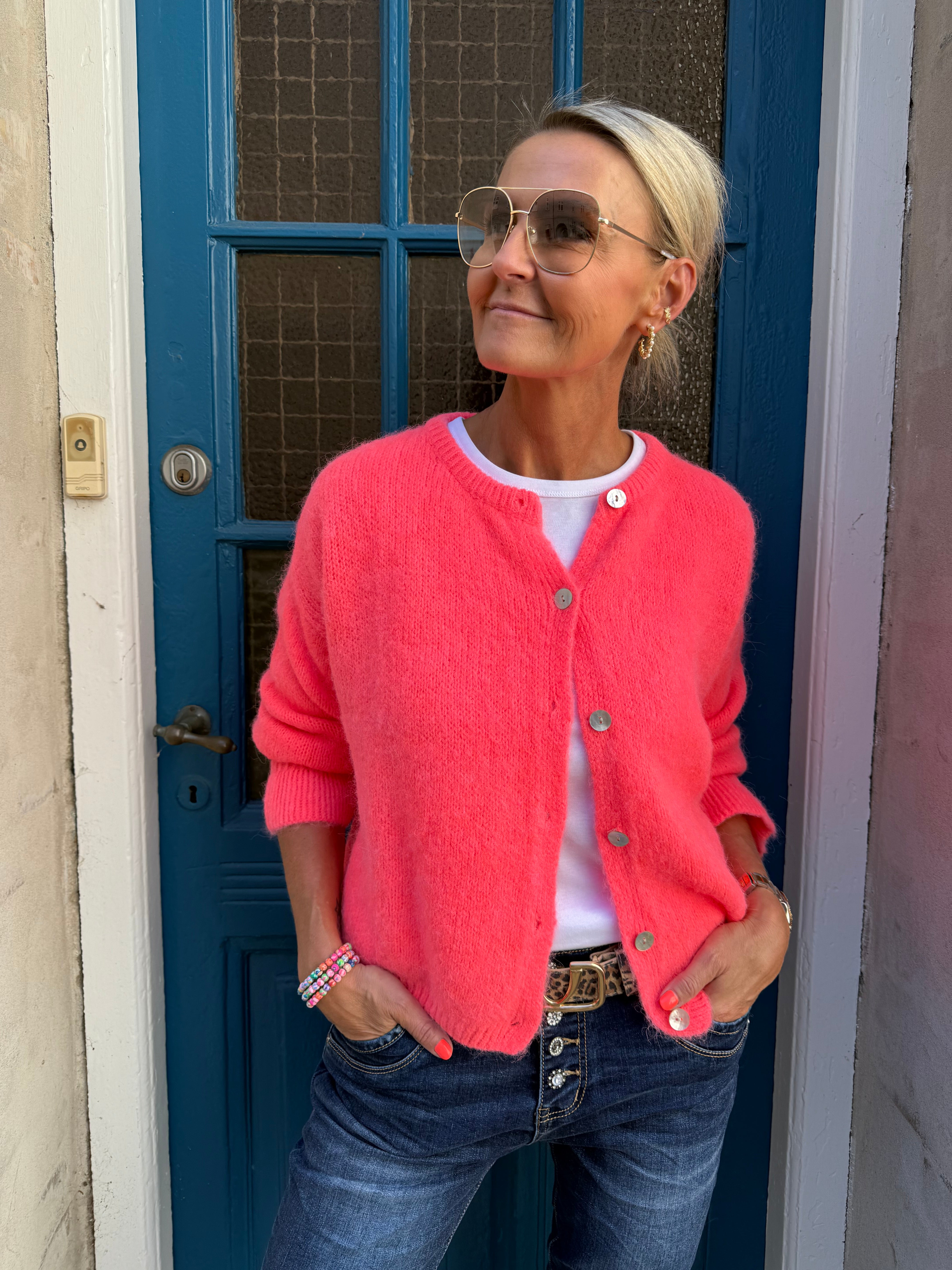 Filuca Cardigan - Coral
