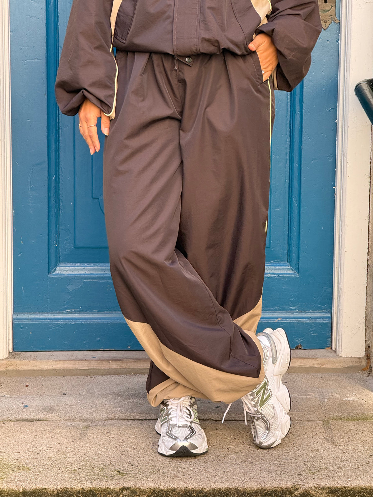 AloraCC Block Pant - Dark Brown