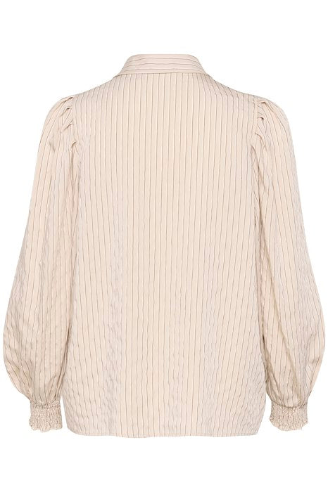 Any blouse beige/brown stripe