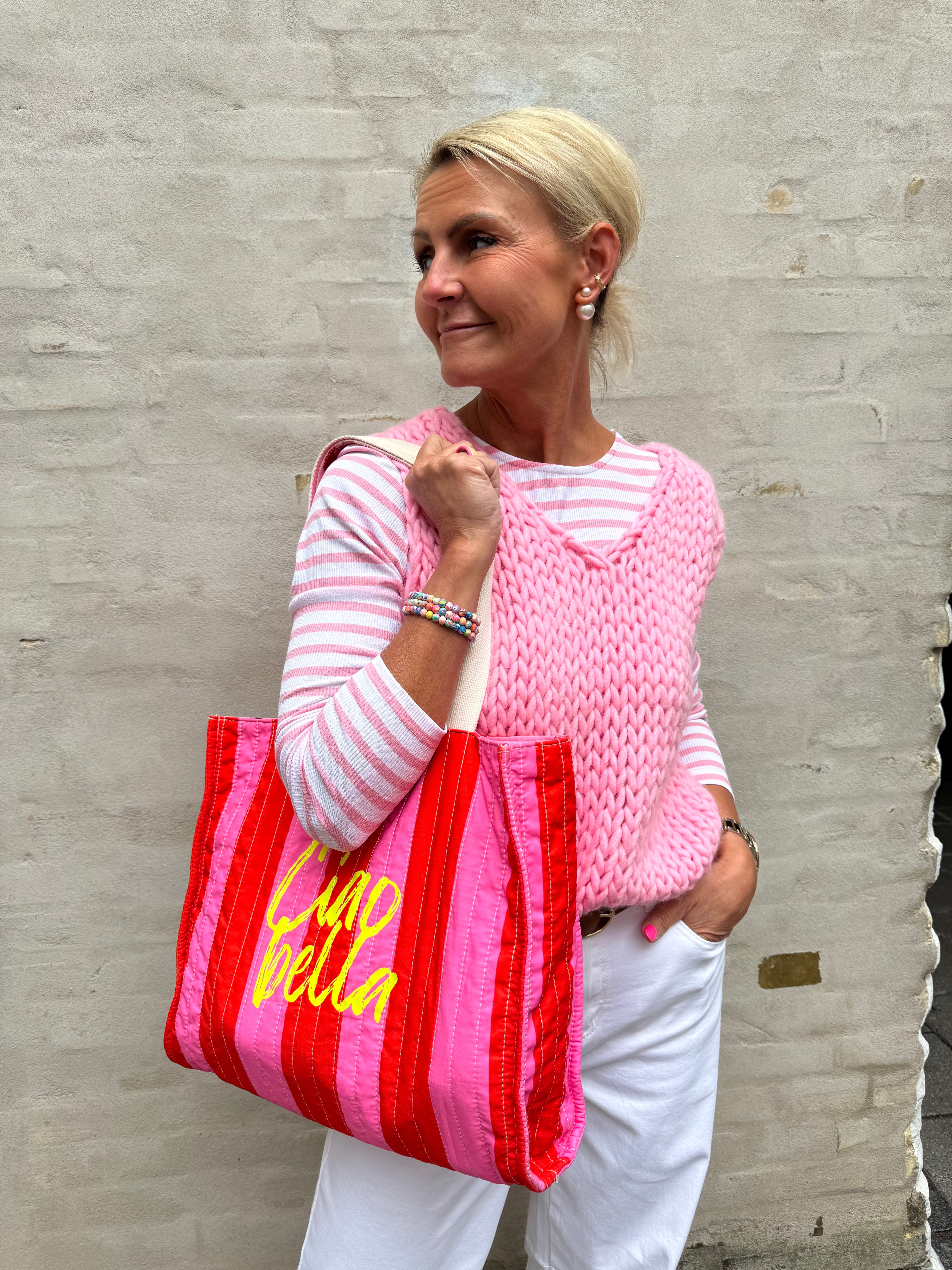 Ciao Bella Big Bag - Röd/Rosa