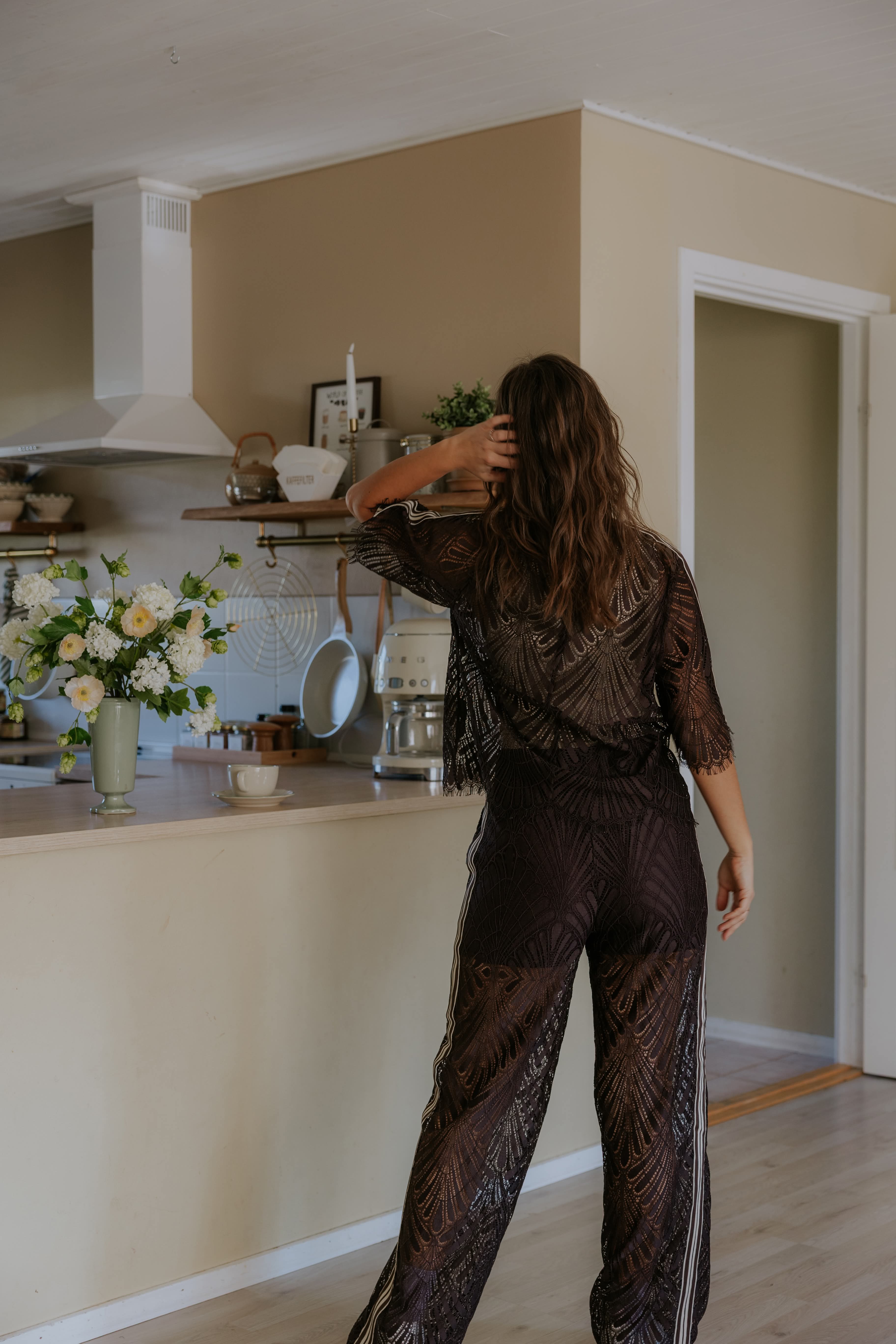 LetiCC Lace Blouse - Dark Brown