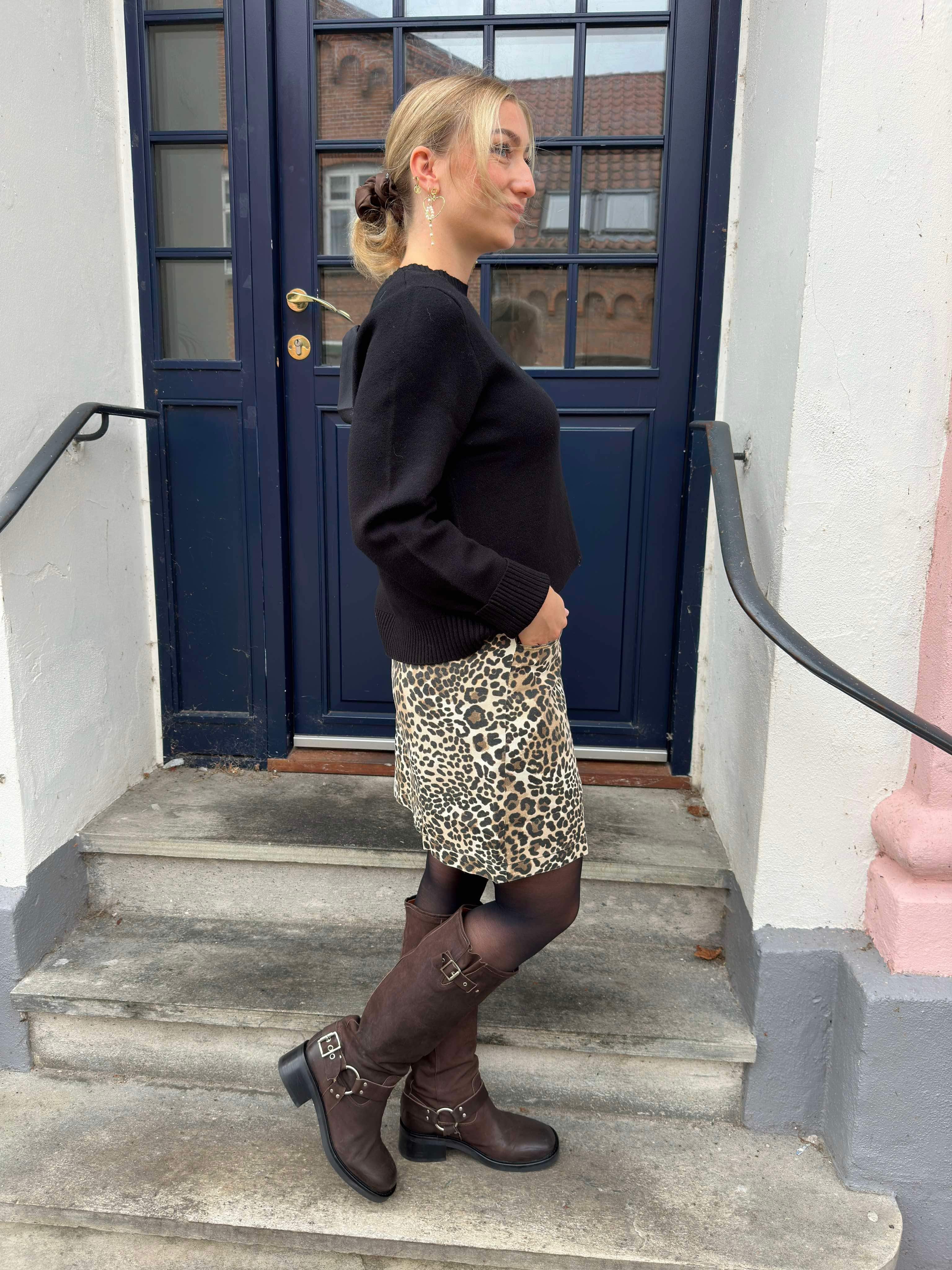 Ray short skirt leopard