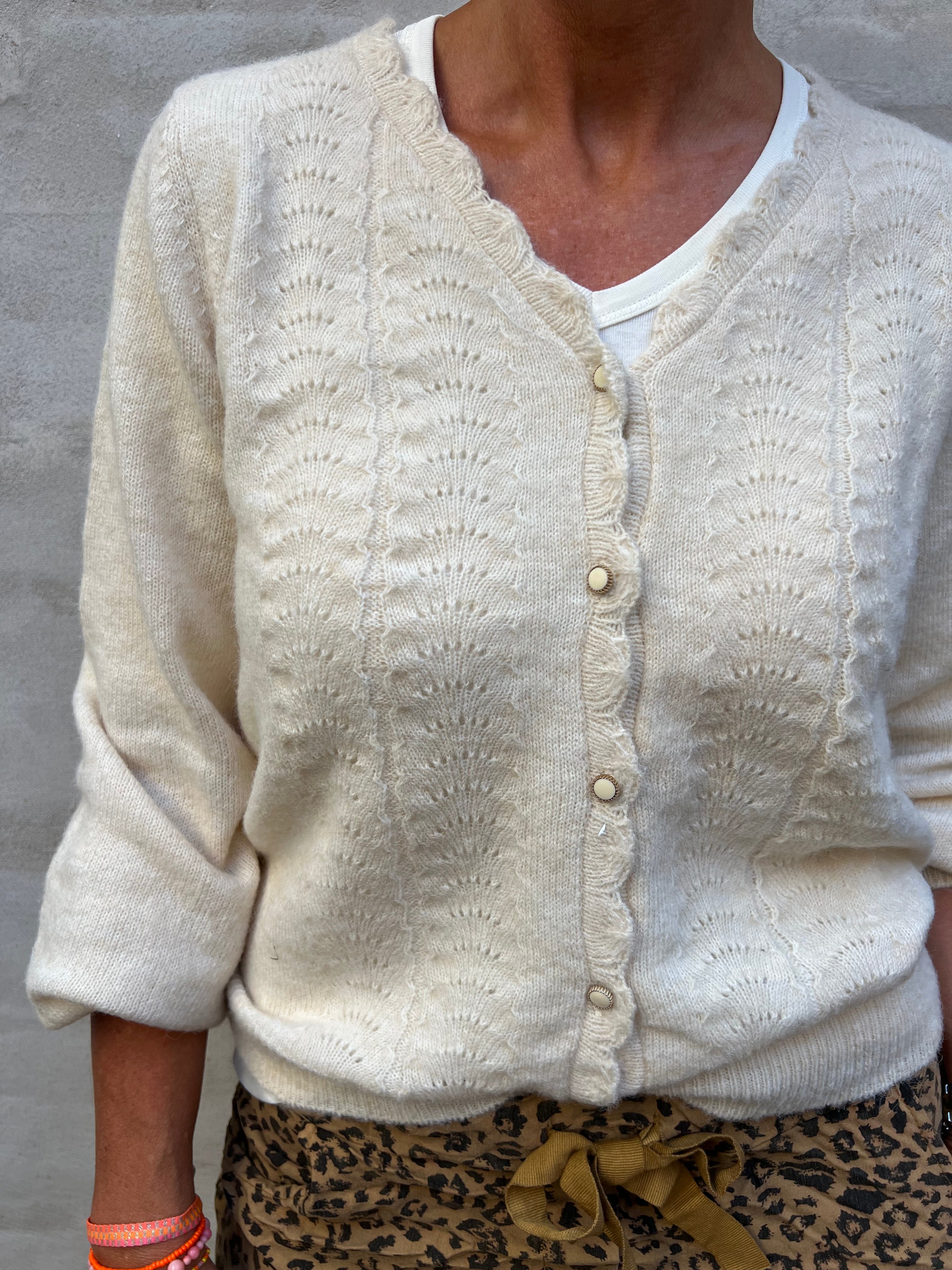 Eleanor v-neck cardigan birch