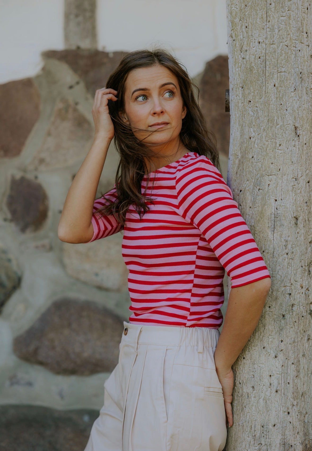 Everyday Stripes Blus - Svart
