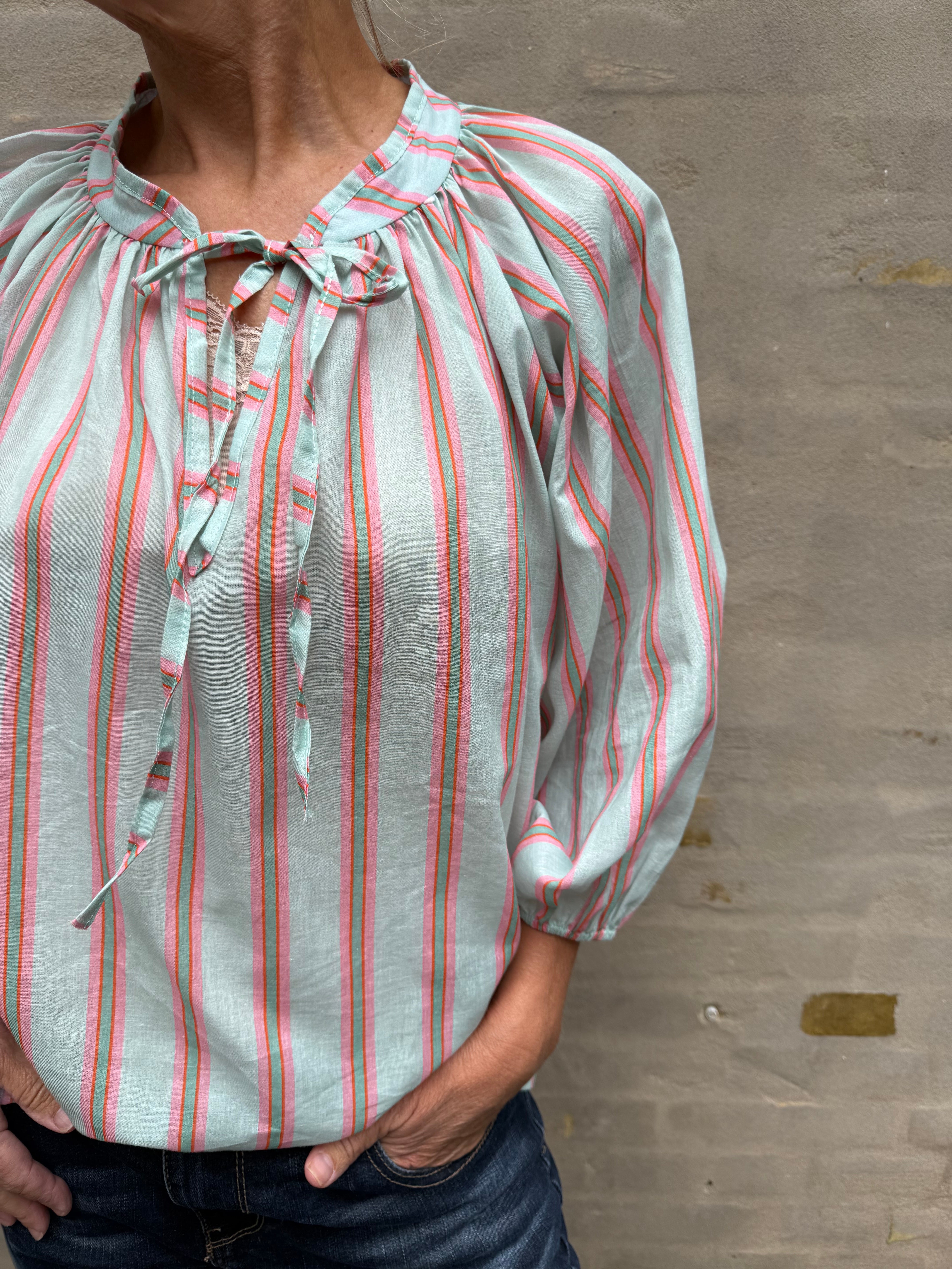 Sonja Shirt - Blue Stripe