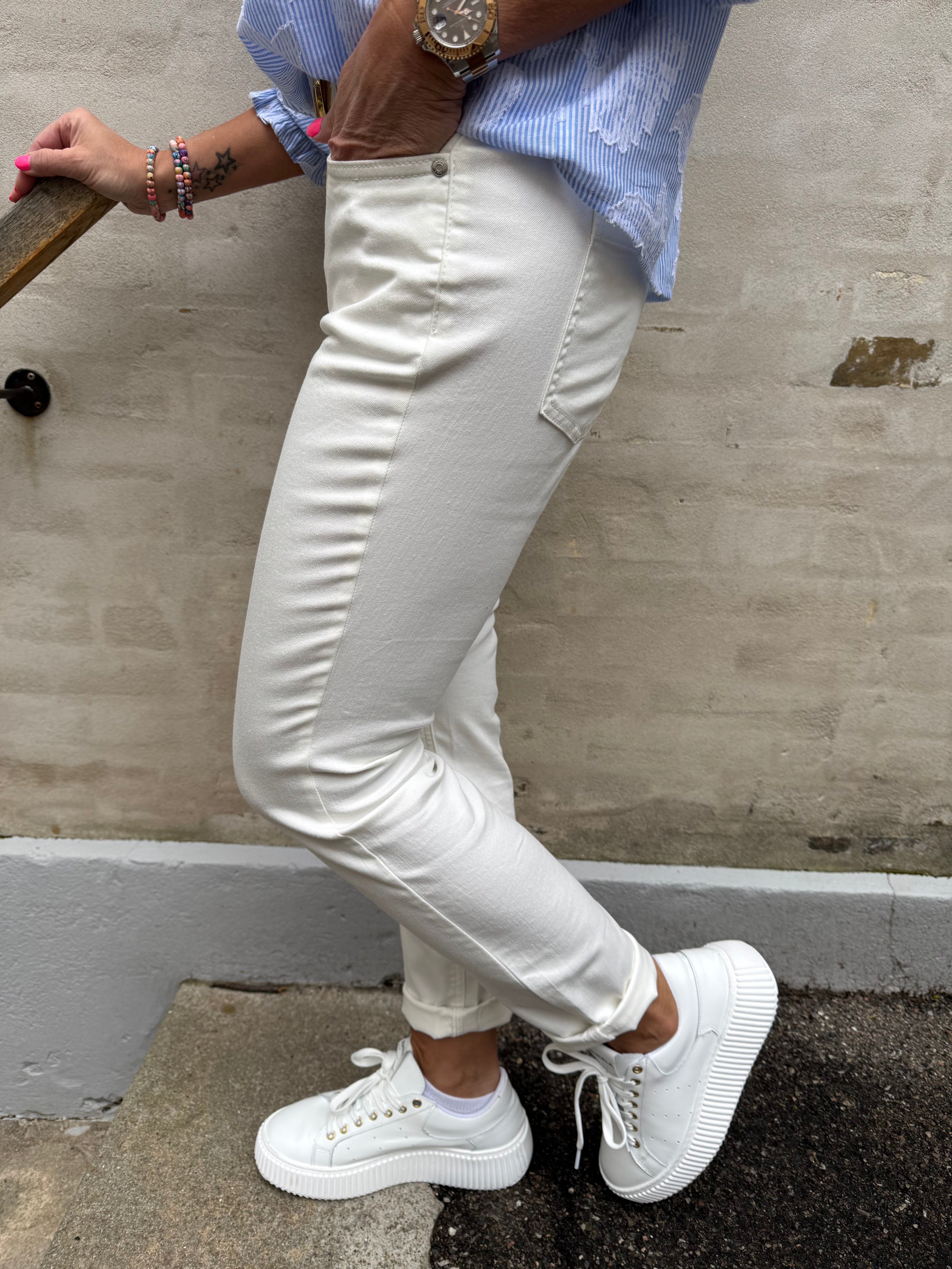 Jane Mid Waist - Optic White