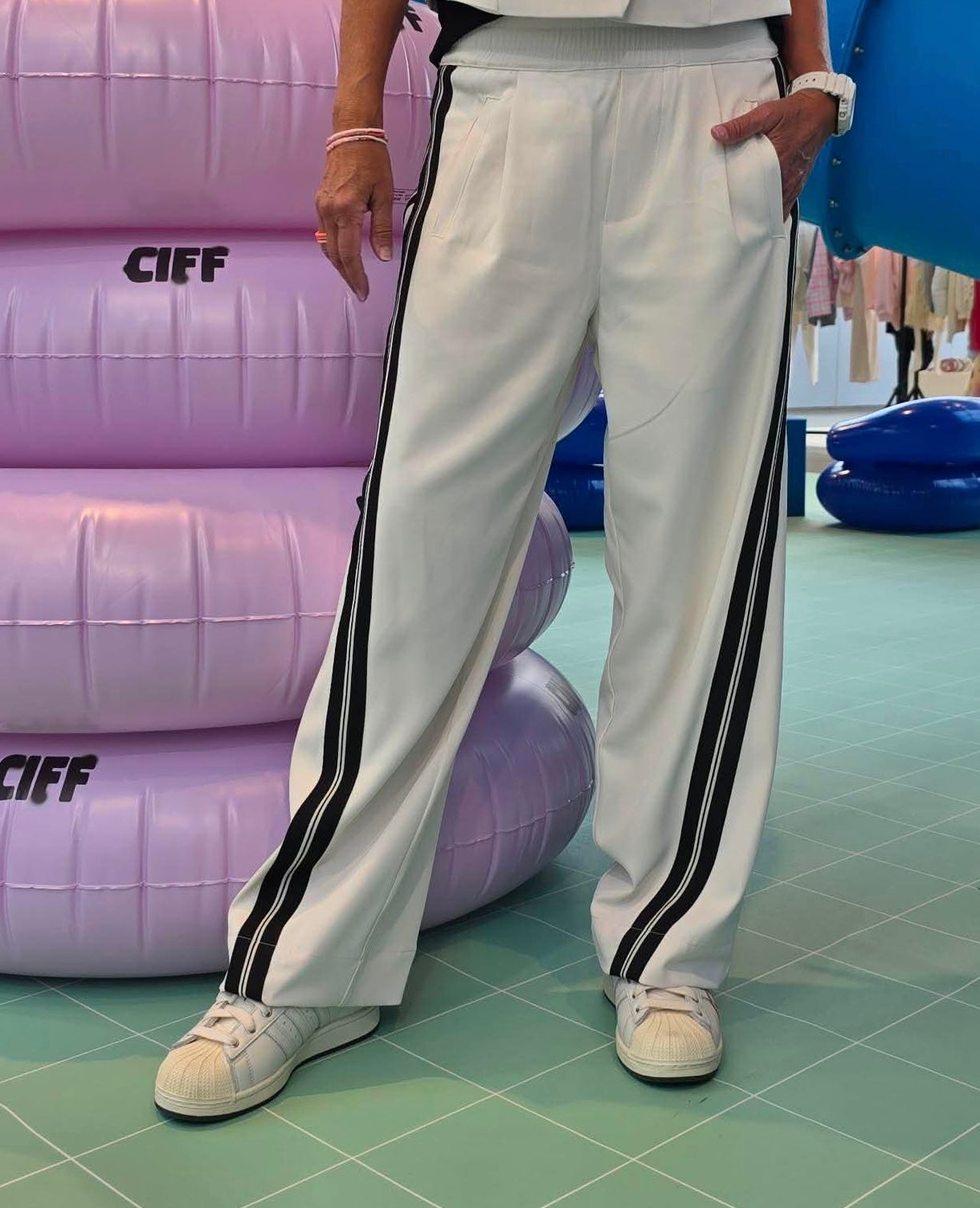 AliniCC Double Panel Pant - Bone