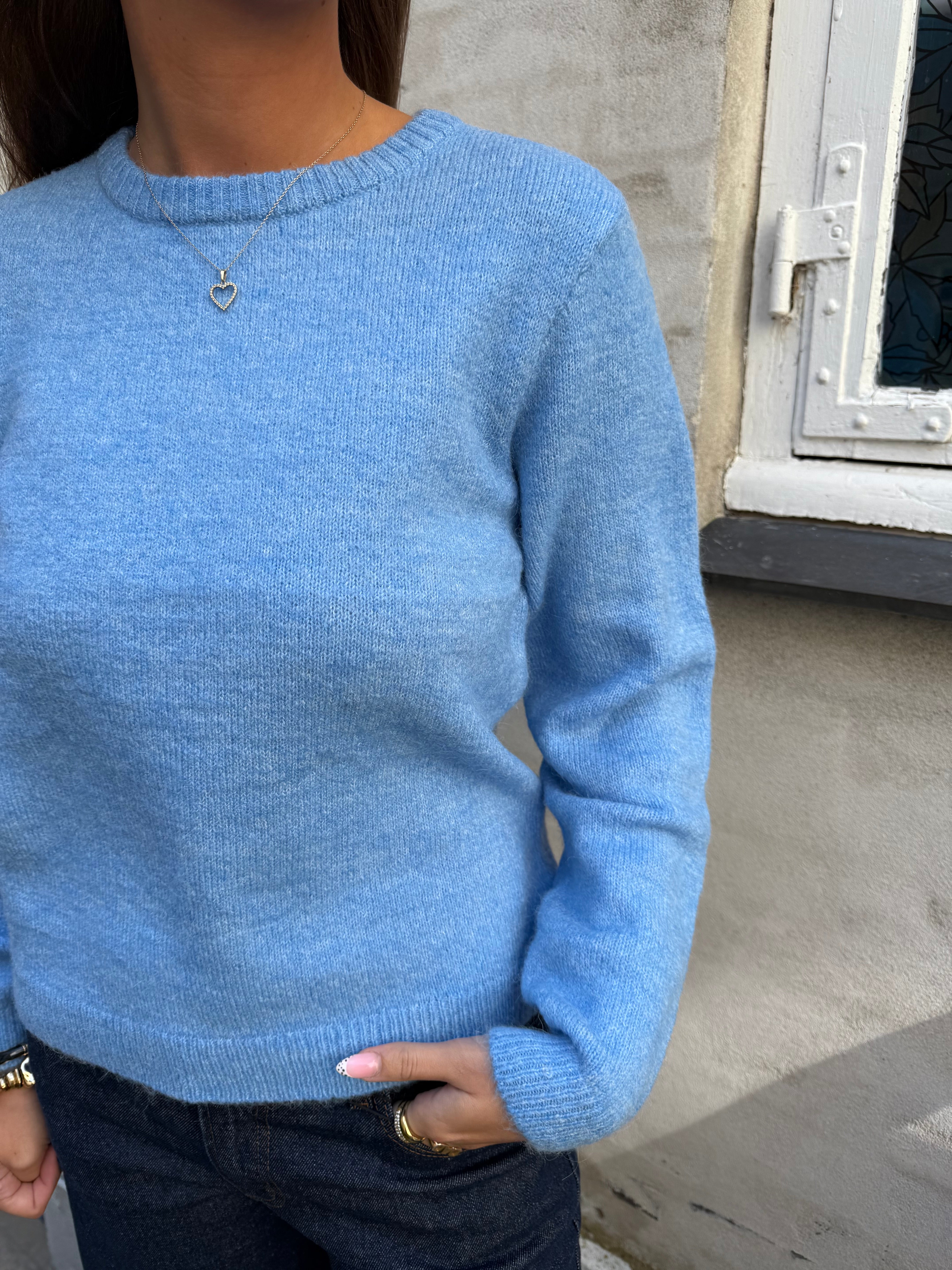 MARINA L/S O-NECK PULLOVER - Ebb And Flow MELANGE
