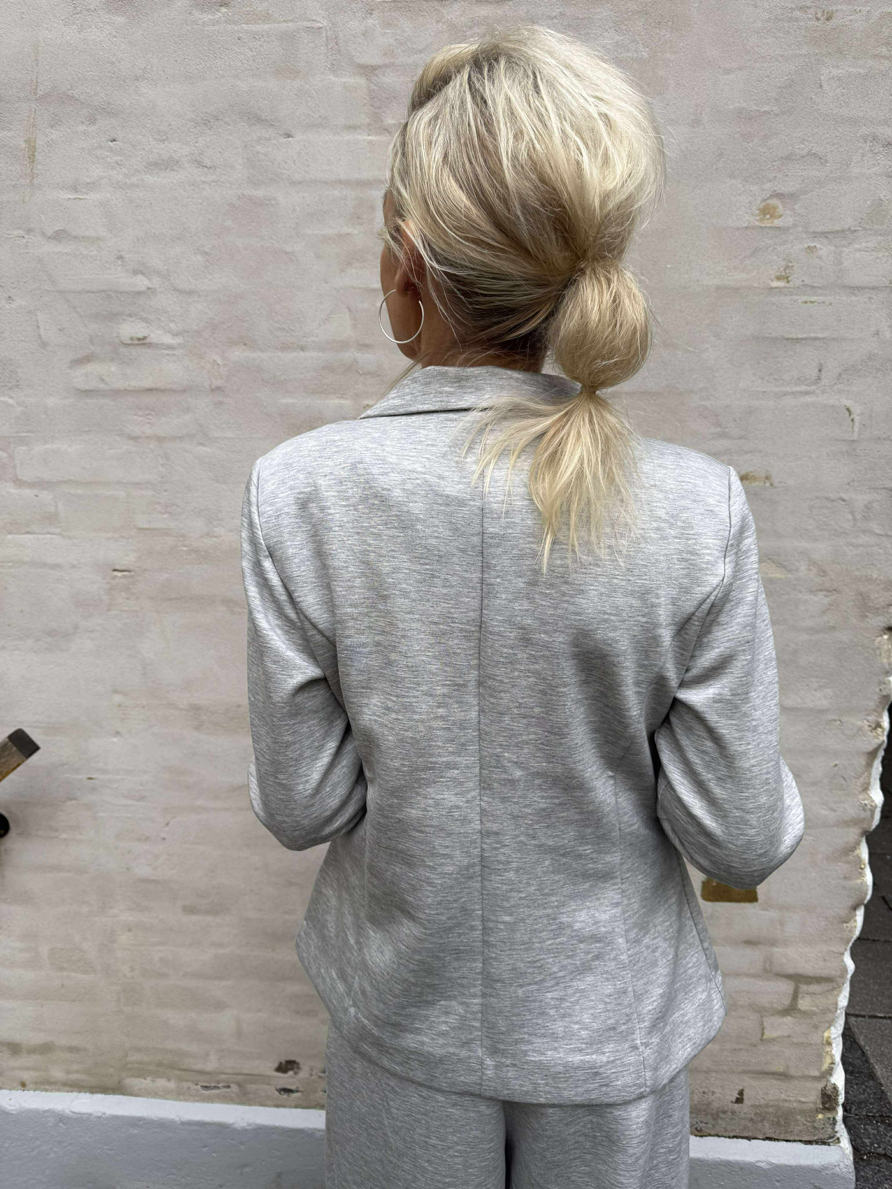 Buka Blazer - Light grey melange