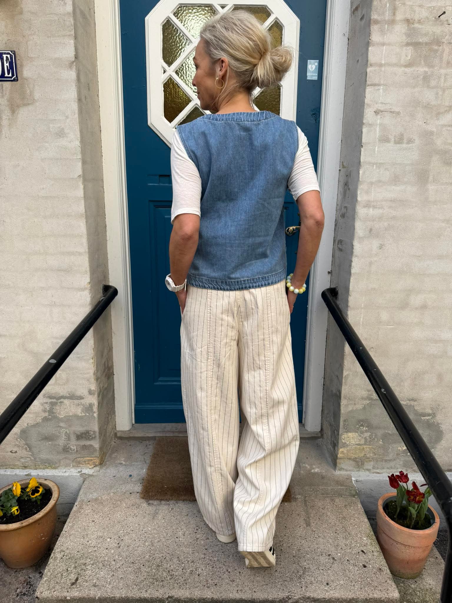 ROSIE DENIM TOP - Light Blue Denim