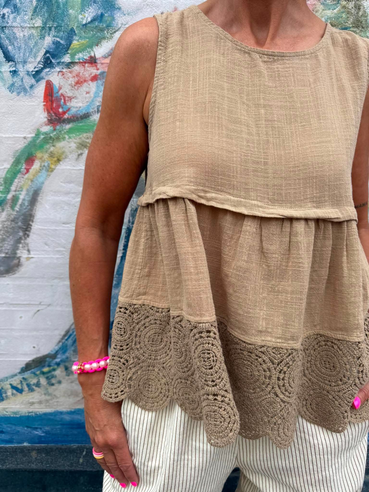 Garza Top - Cammello