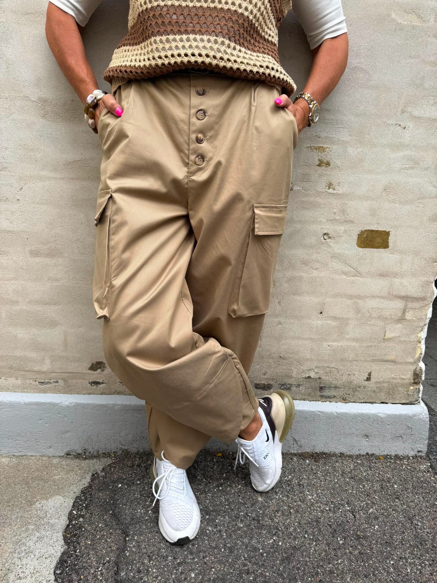 Leopanto Pants - Beige