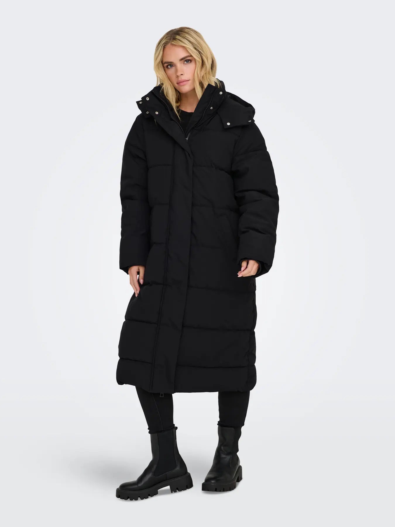MAJA LONG PADDED JACKET - Black