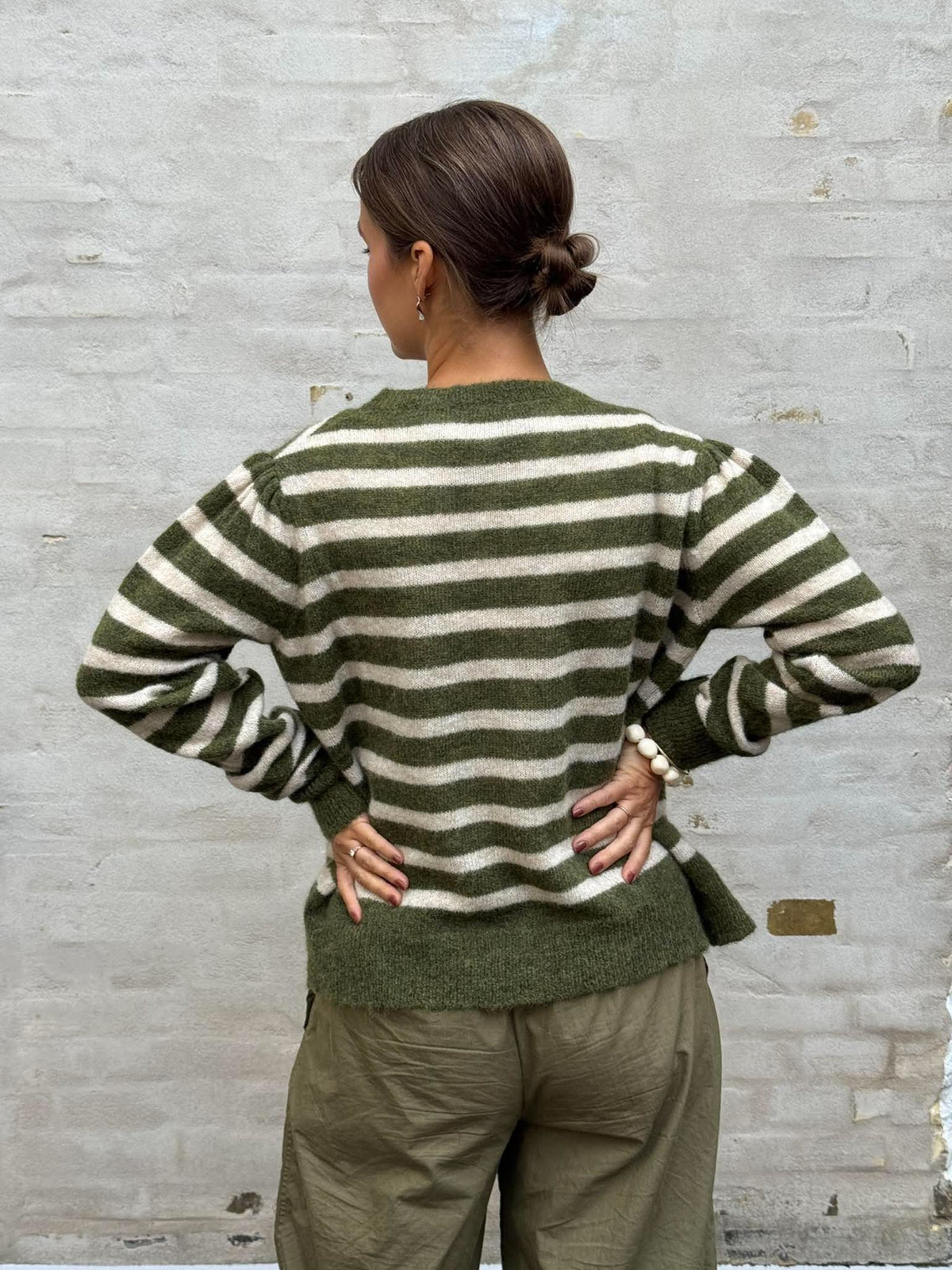 DELL Puff Cardigan - Army