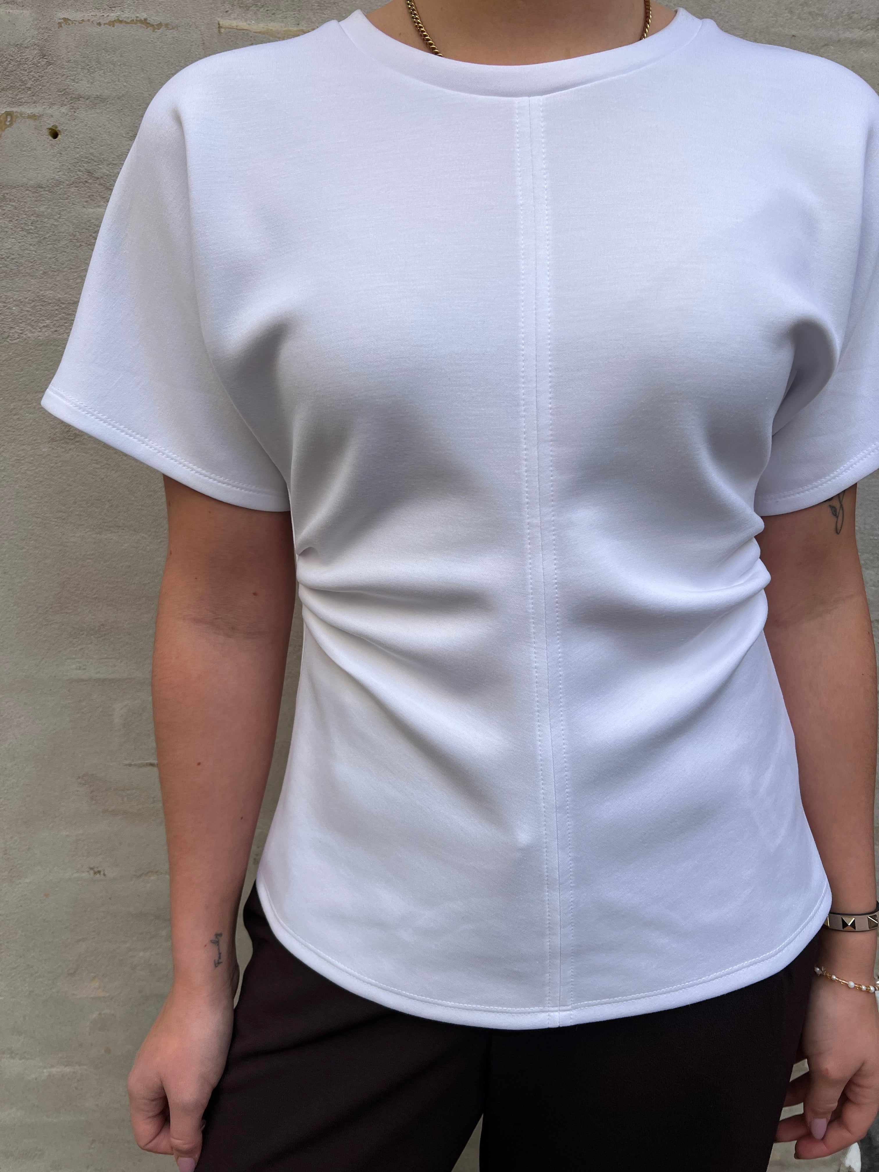 SAFINA SS DETALJTOPP - Ljusvit