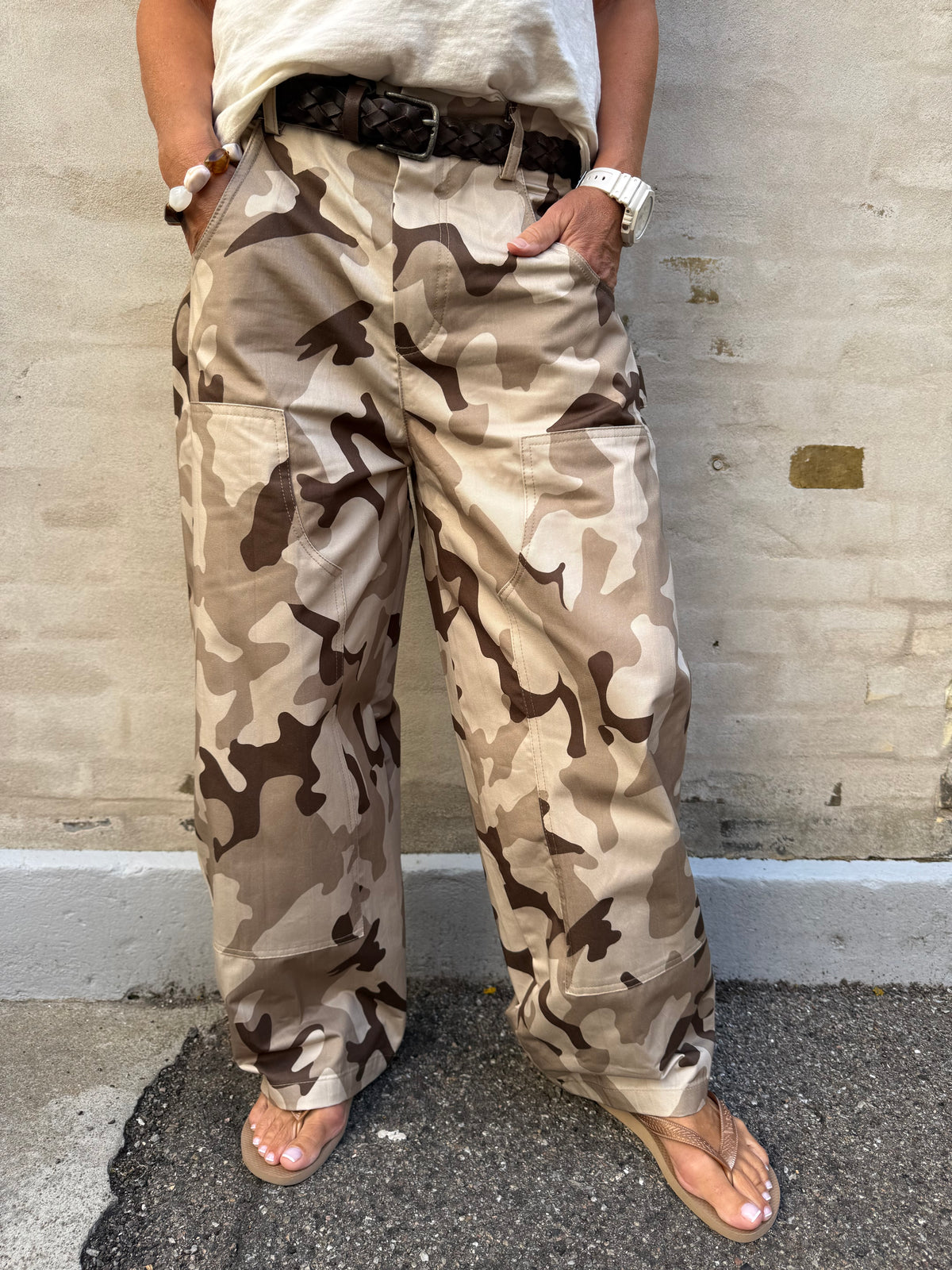 Lotte Pants - Beige/Brown