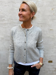 CHLOE LIFE CARDIGAN - Light Grey Melange