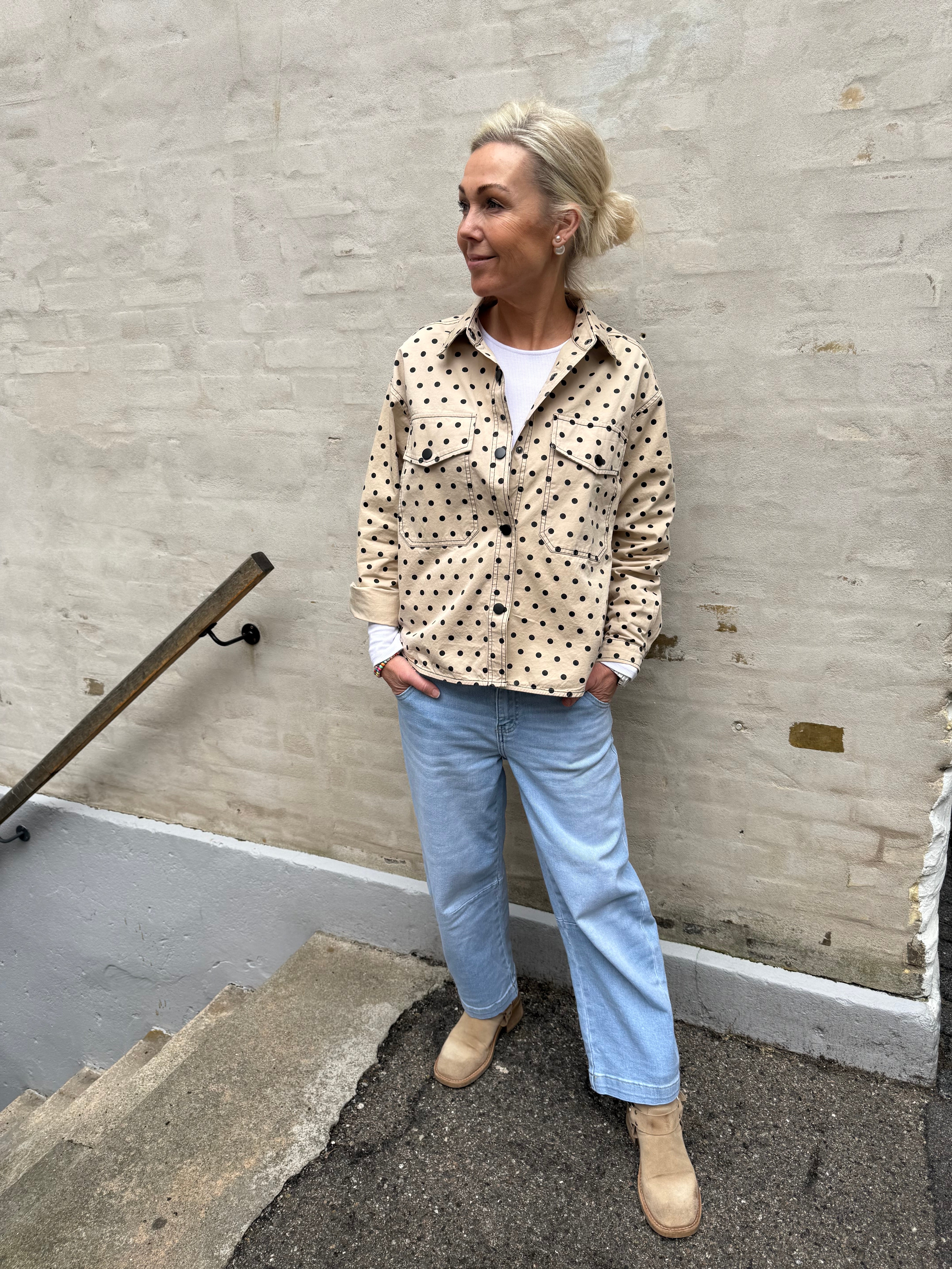 DiddiCC Dot Shirt - Bone