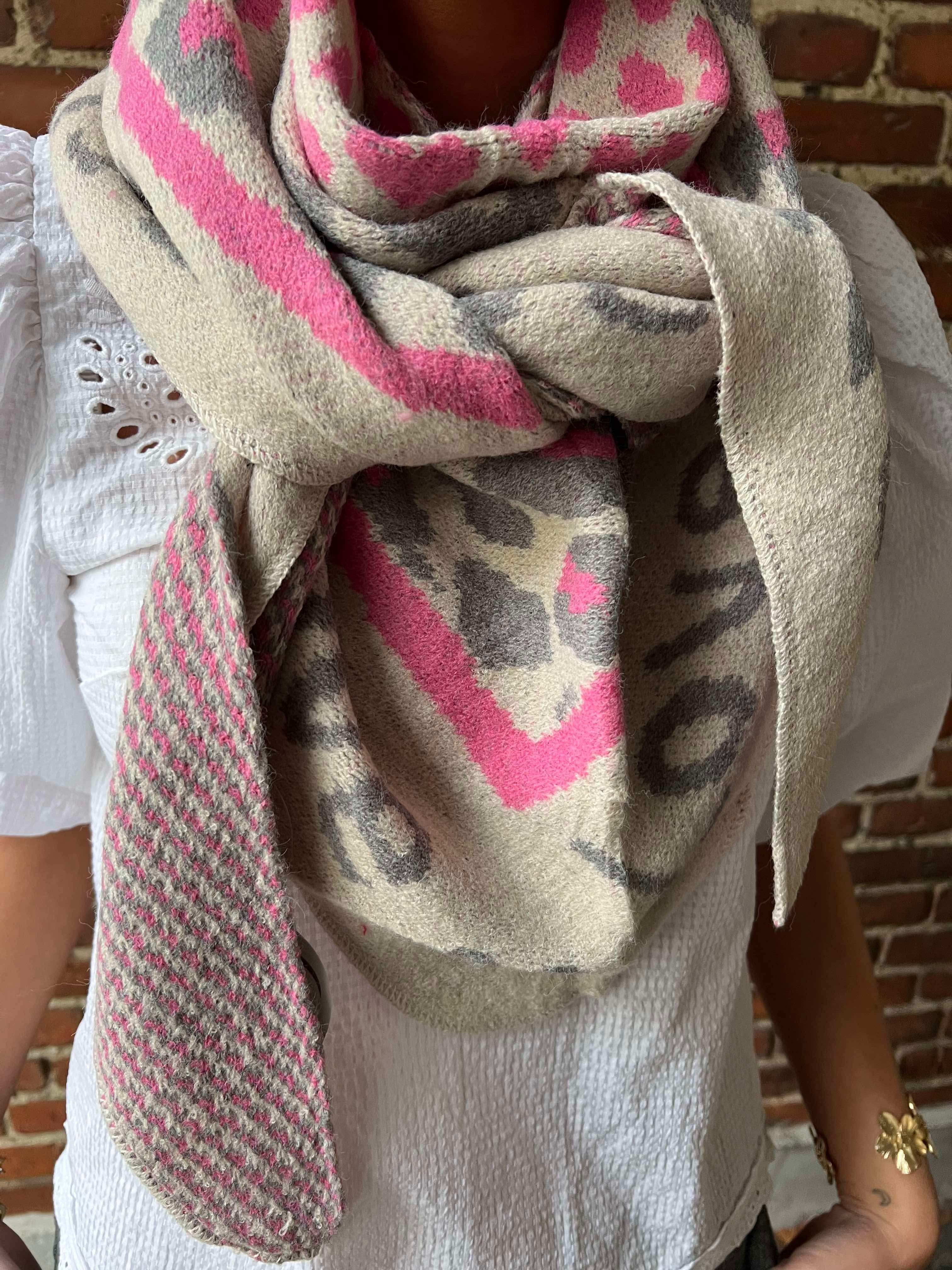 Rabine triangel lux scarf bubblegum