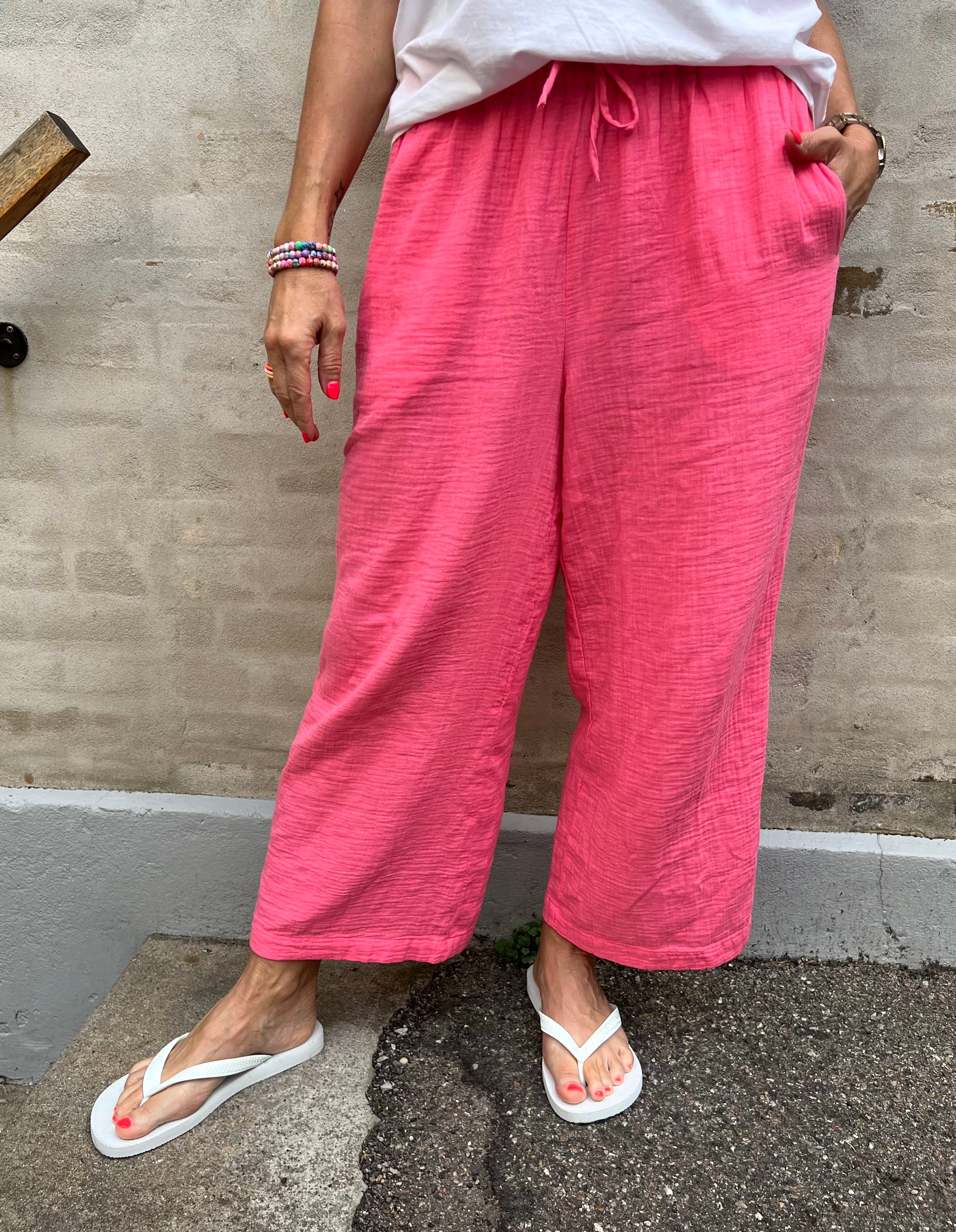 Sastina Culotte Pants Pink Lemonade