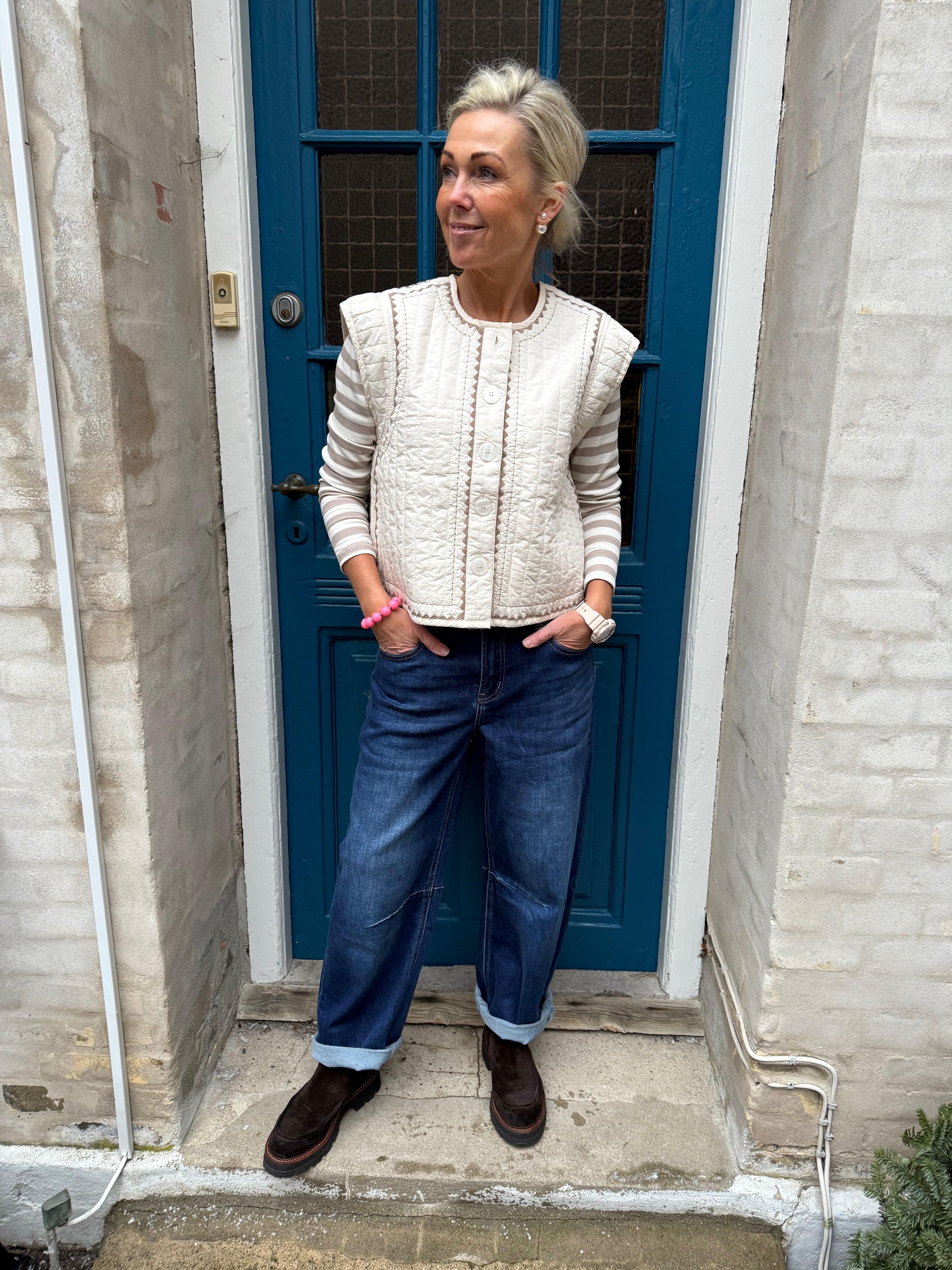 Berglind Waistcoat - Whitecap