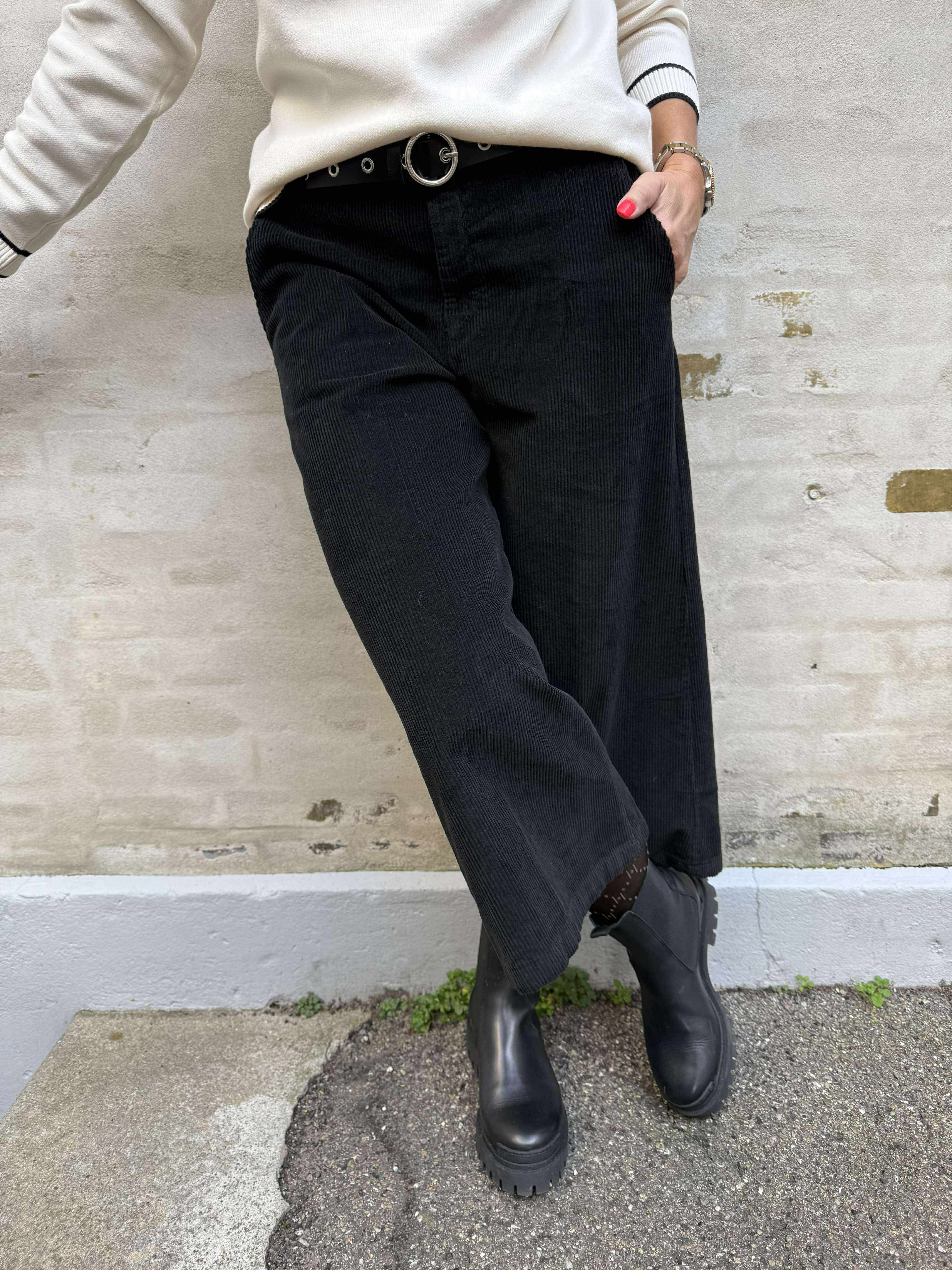 Cora Culotte Pant - Black