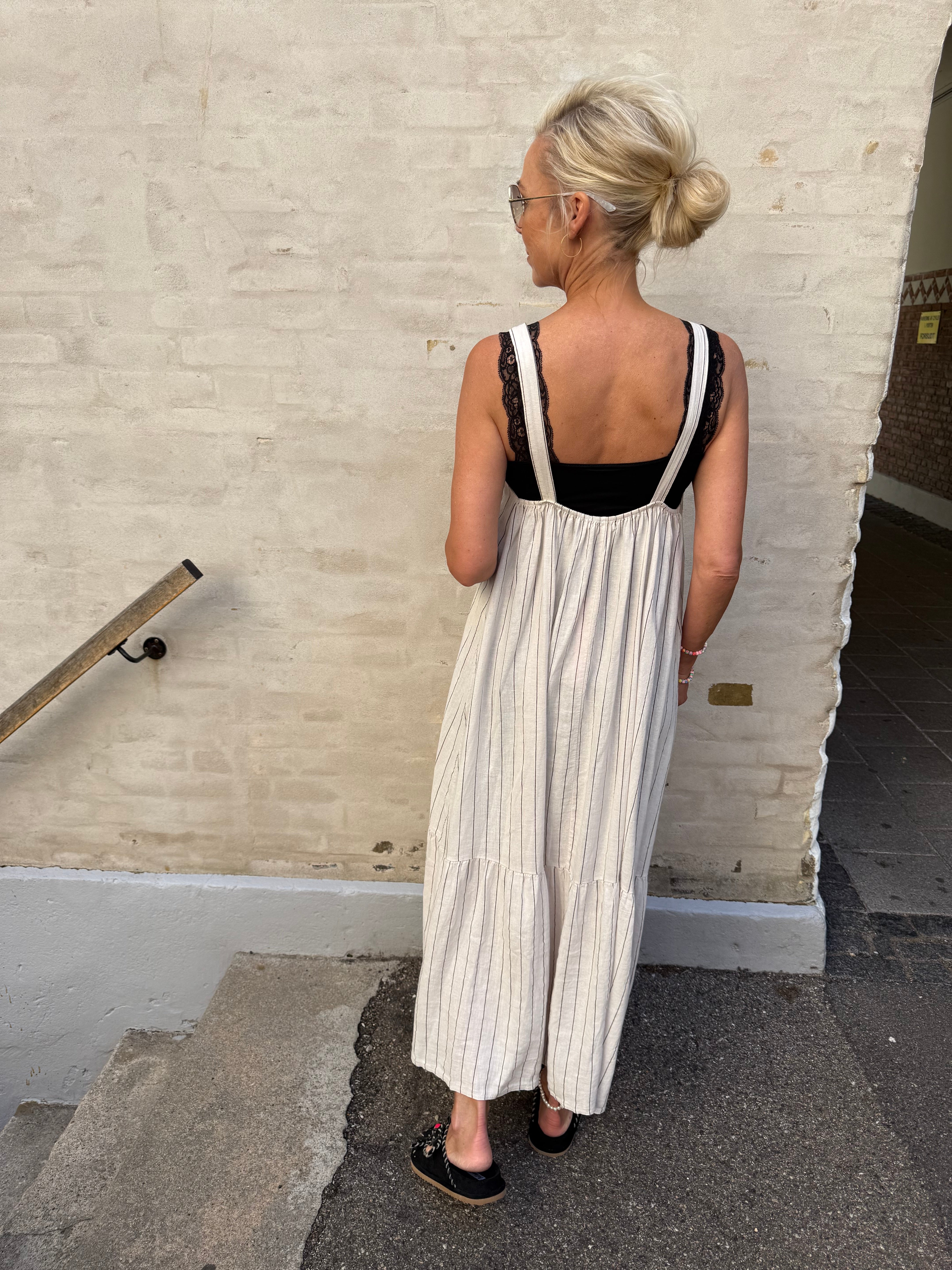 Avenia Dress - Sabbia Stripe