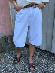 LINA MW BERMUDA SHORTS - White