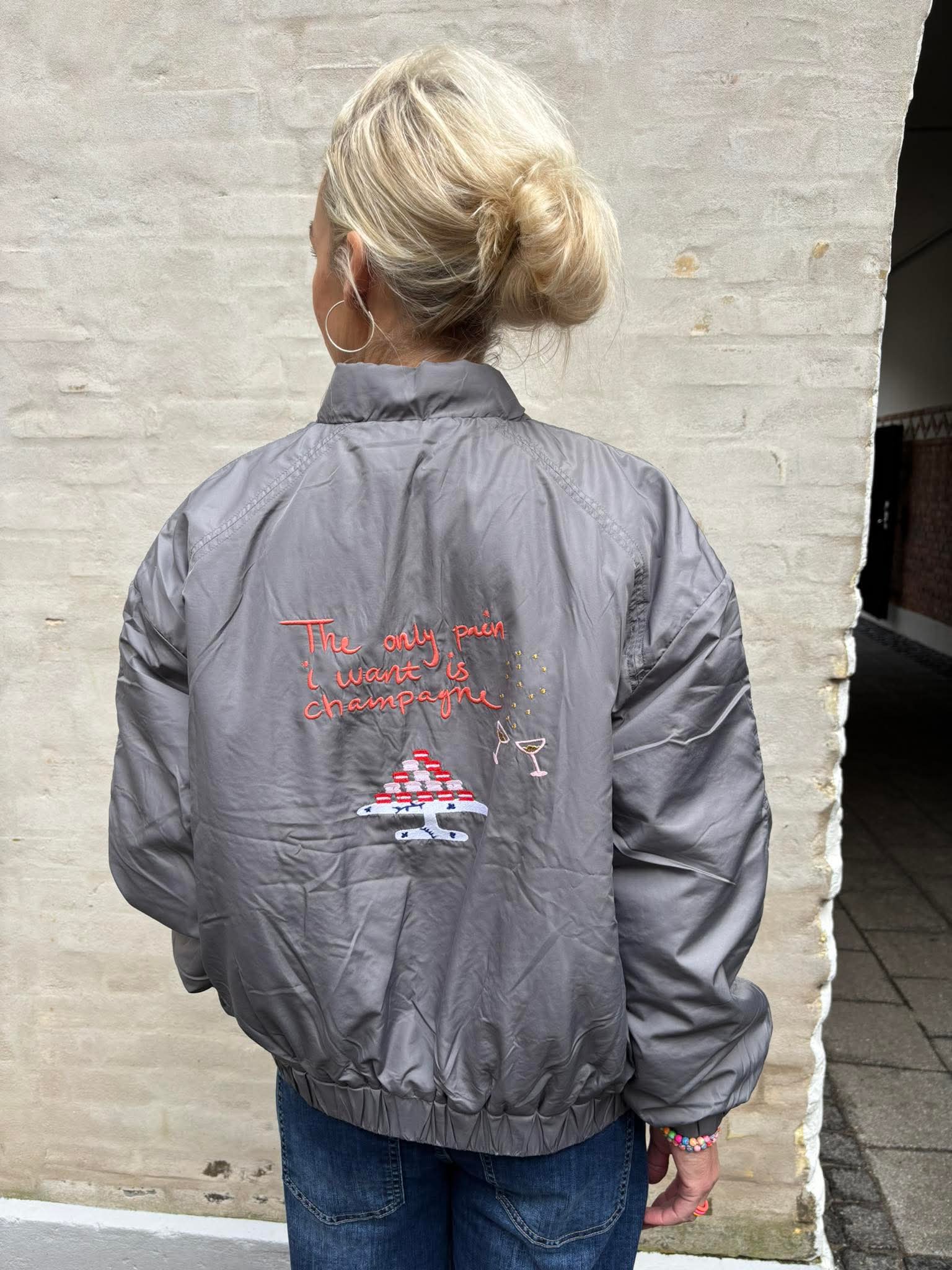 Mi Amore Bomber jacket - Grey