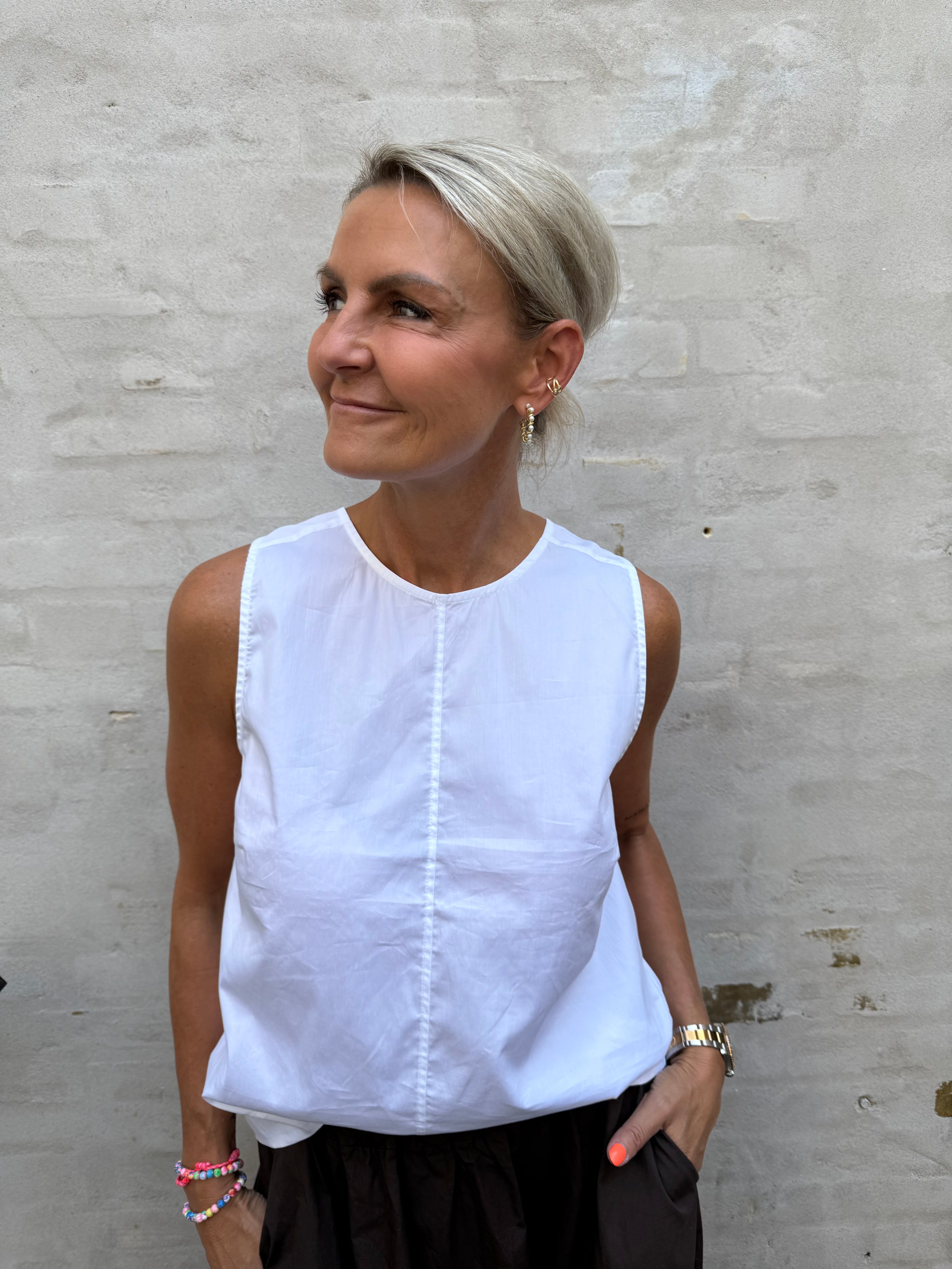Sanna Bow Top White